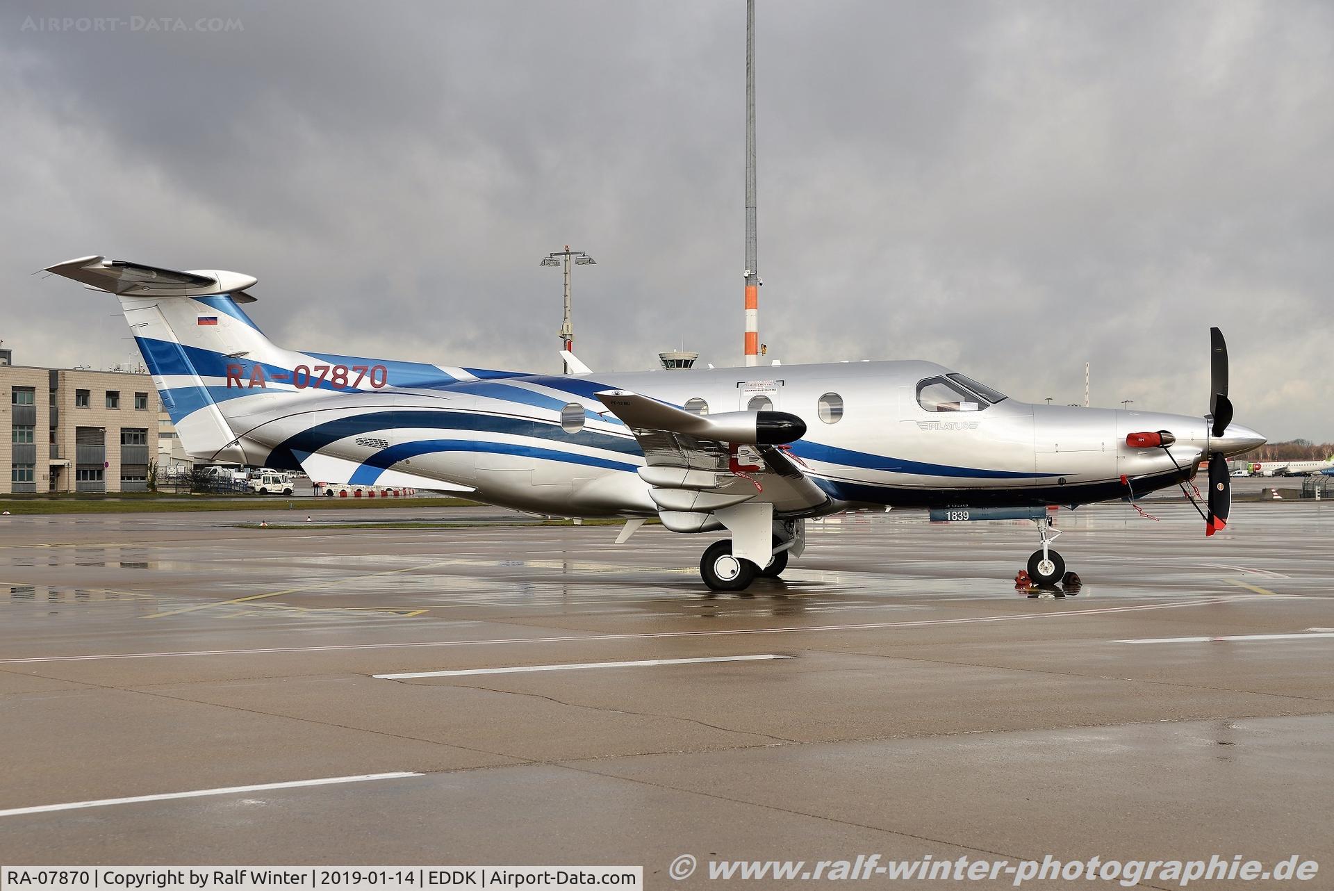 RA-07870, 2018 Pilatus PC-12/47E C/N 1839, Pilatus PC-12-47E NG - Delta - 1839 - RA-07870 - 14.01.2019 - CGN