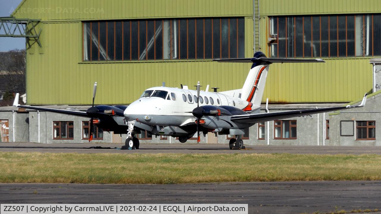 ZZ507, 2013 Beechcraft 350C Super King Air (B300C) C/N FM-55, No. 14 Squadron - Beechcraft Shadow R1+ @ Leuchars Station, Scotland