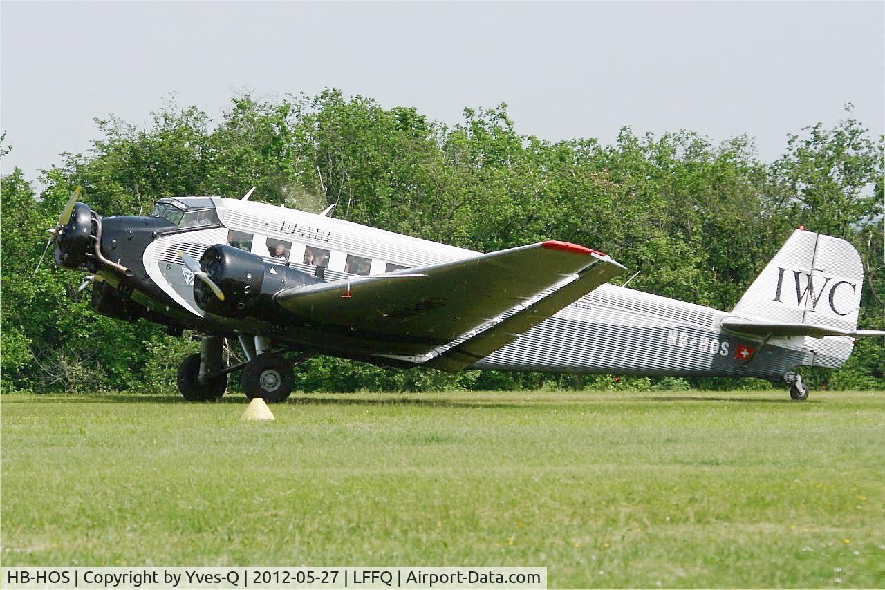 HB-HOS, 1939 Junkers Ju-52/3m g4e C/N 6580, Junkers Ju-52-3m, Taxiing, La Ferté-Alais airfield (LFFQ) Air show 2012