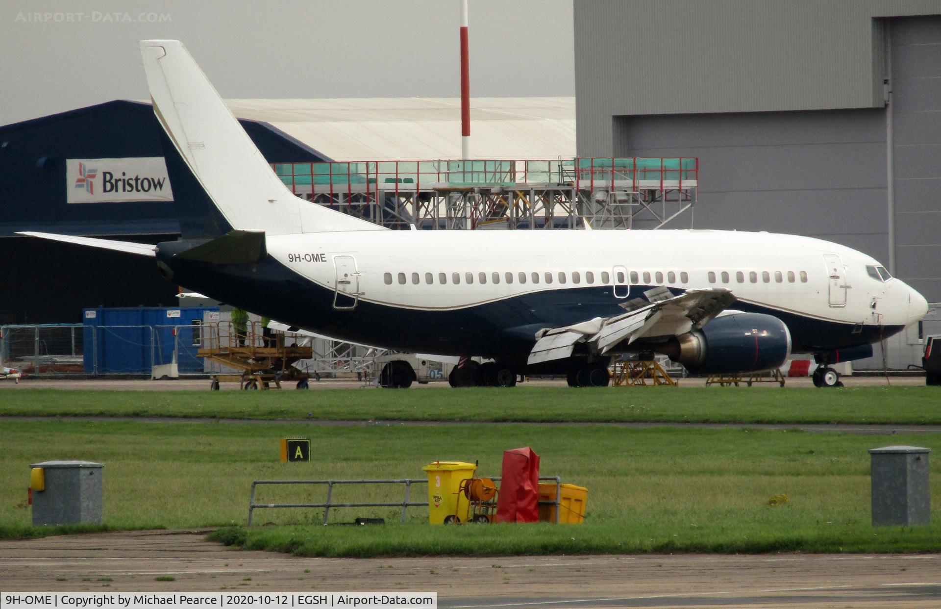 9H-OME, 1991 Boeing 737-505 C/N 24274, Parked on the Eastern Apron, undergoing work during COVID-19 storage.