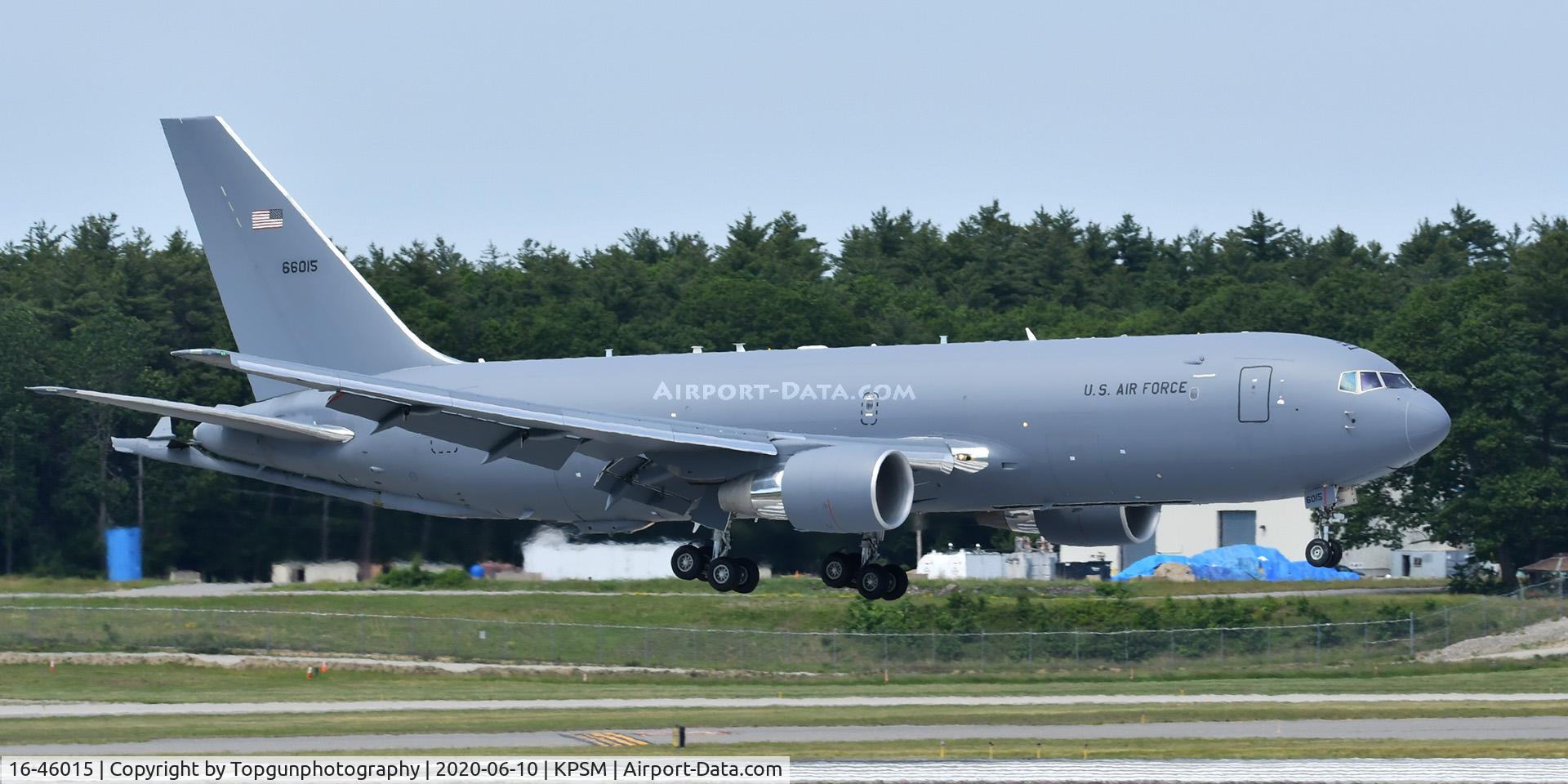 16-46015, 2019 Boeing KC-46A Pegasus C/N 34134, PACK31 lands on runway 16