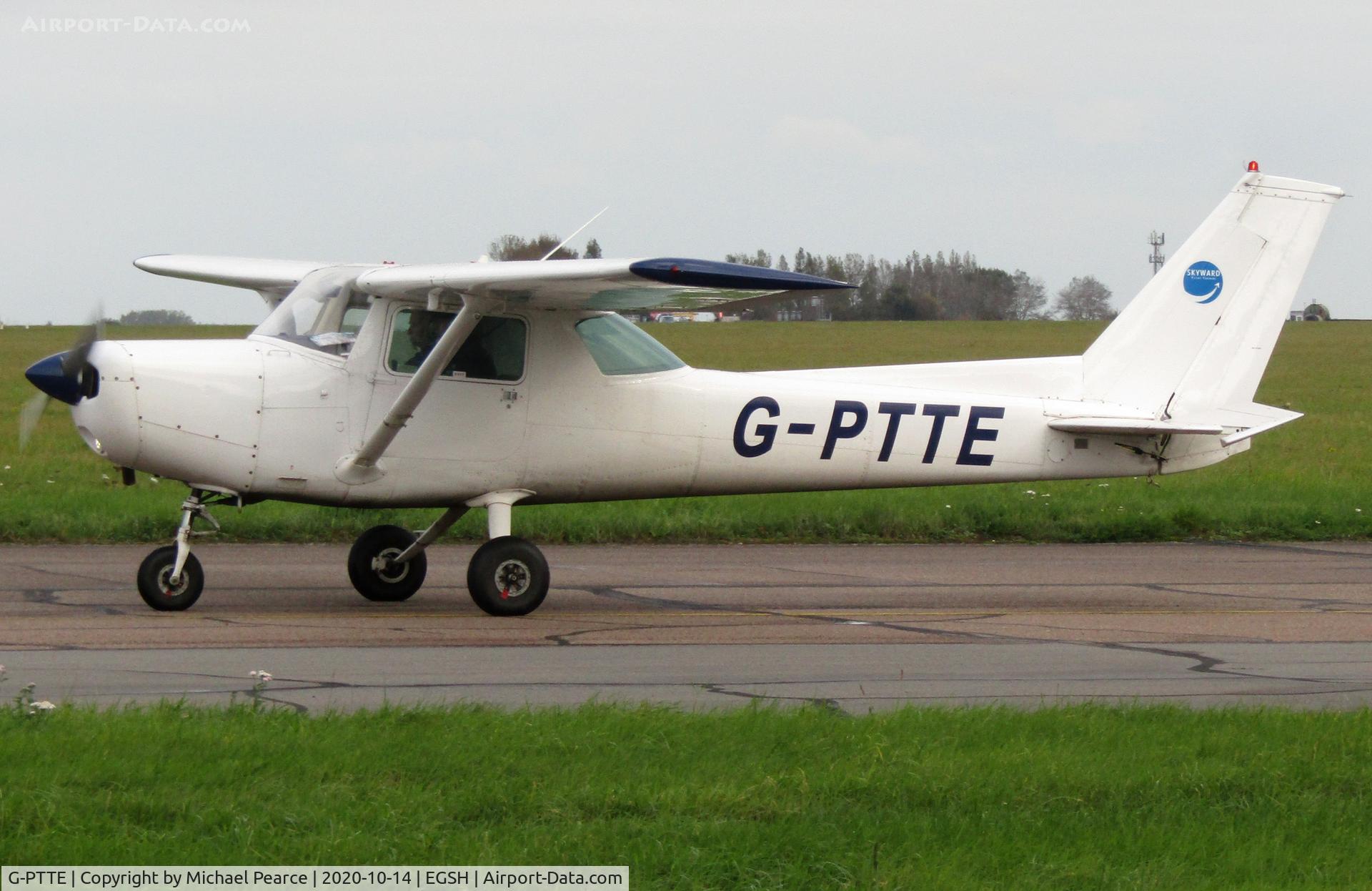 G-PTTE, 1978 Cessna 152 C/N 152-82516, Arriving at SaxonAir from Rougham.