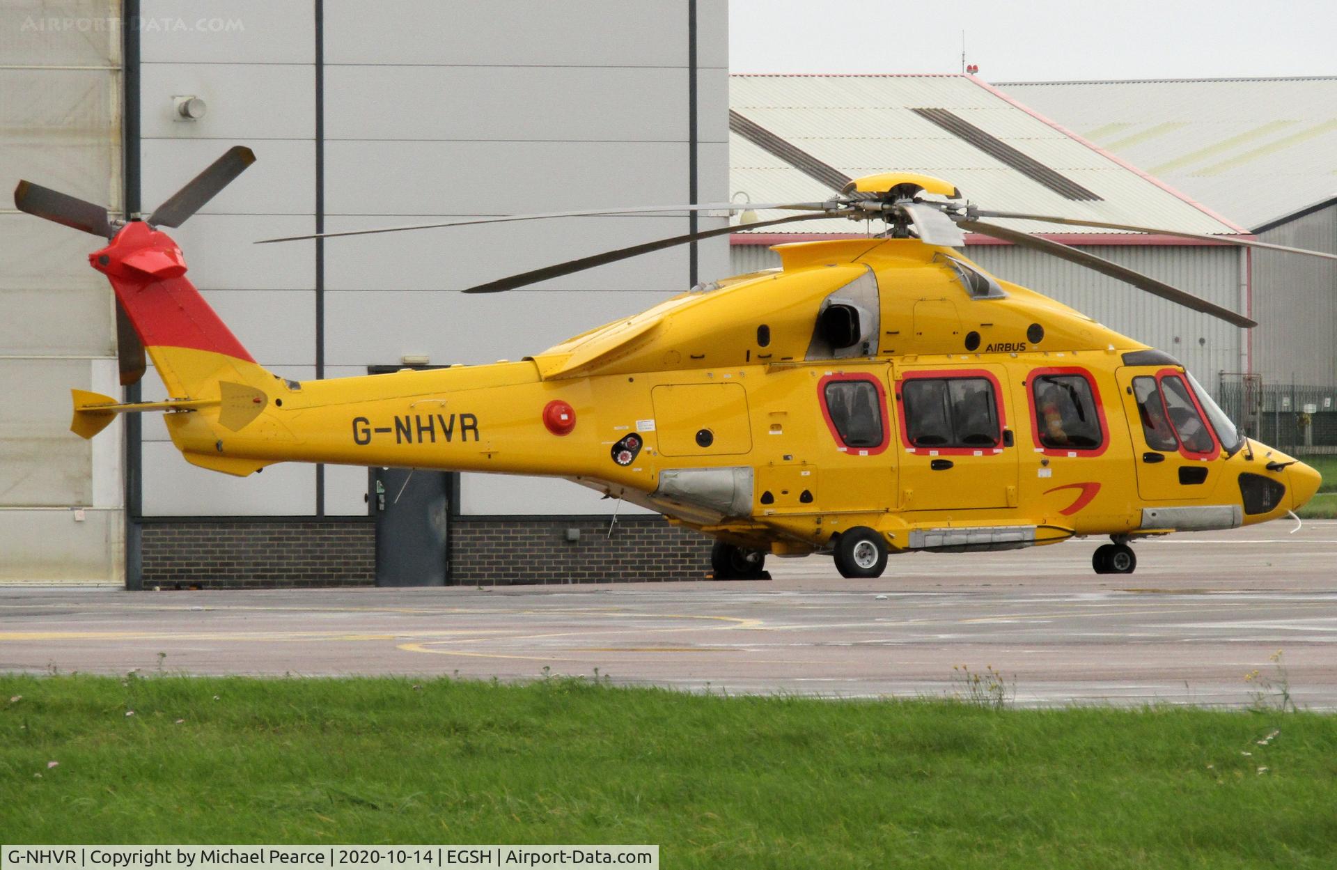 G-NHVR, 2018 Airbus Helicopters EC-175B C/N 5033, Parked at SaxonAir after arrival from Den Helder (DHR).