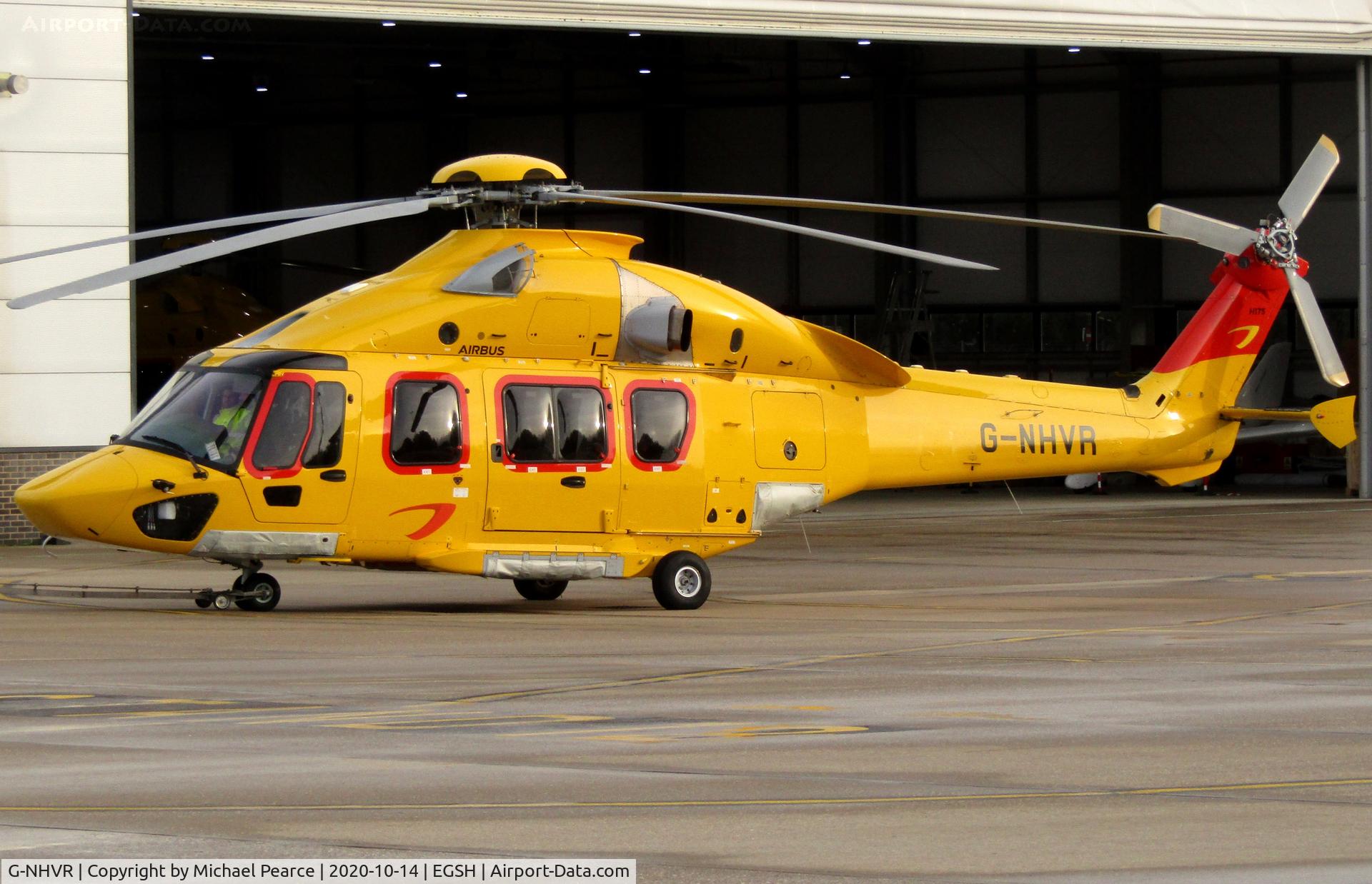 G-NHVR, 2018 Airbus Helicopters EC-175B C/N 5033, Under tow to NHV.