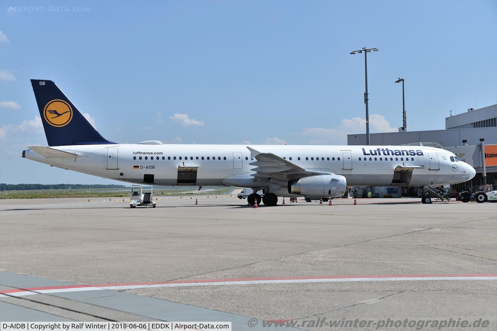 D-AIDB, 2010 Airbus A321-231 C/N 4545, Airbus A321-231 - LH DLH Lufthansa 'Bayreuth' - 4545 - D-AIDB - 06.06.2018 - CGN