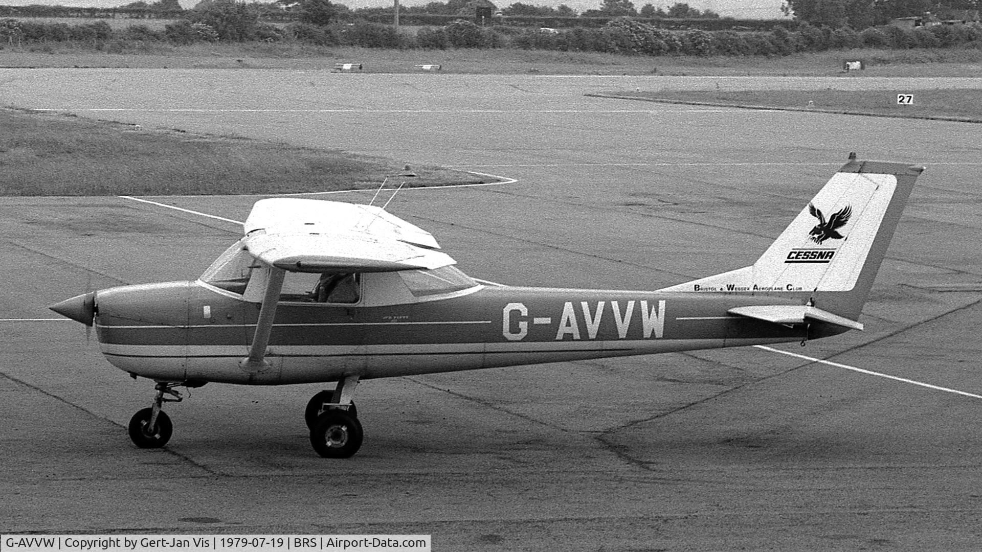 G-AVVW, 1967 Reims F150H C/N 0258, Taken at Bristol in 1979