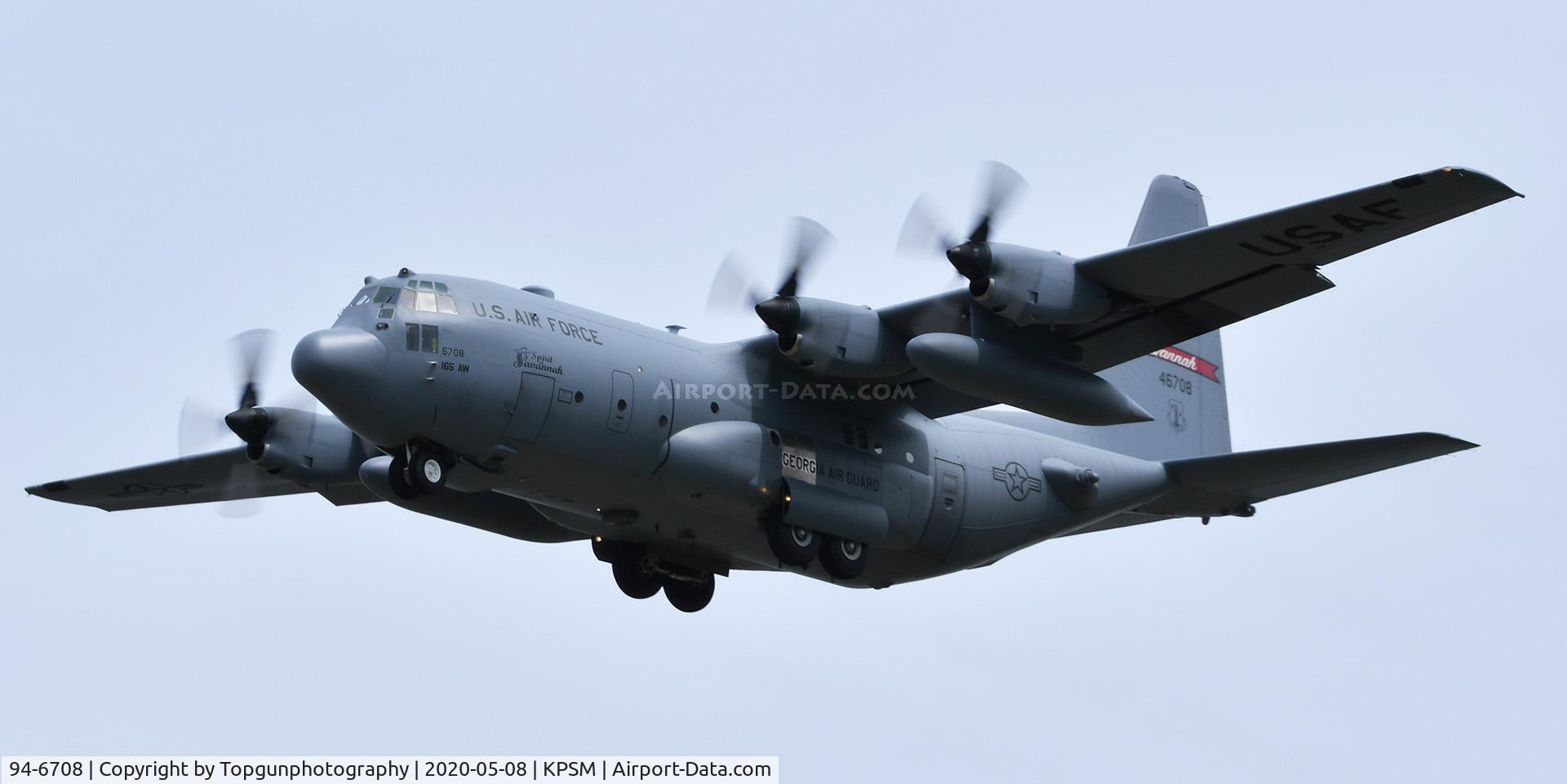 94-6708, 1994 Lockheed C-130H Hercules C/N 382-5400, REACH443 158th AS