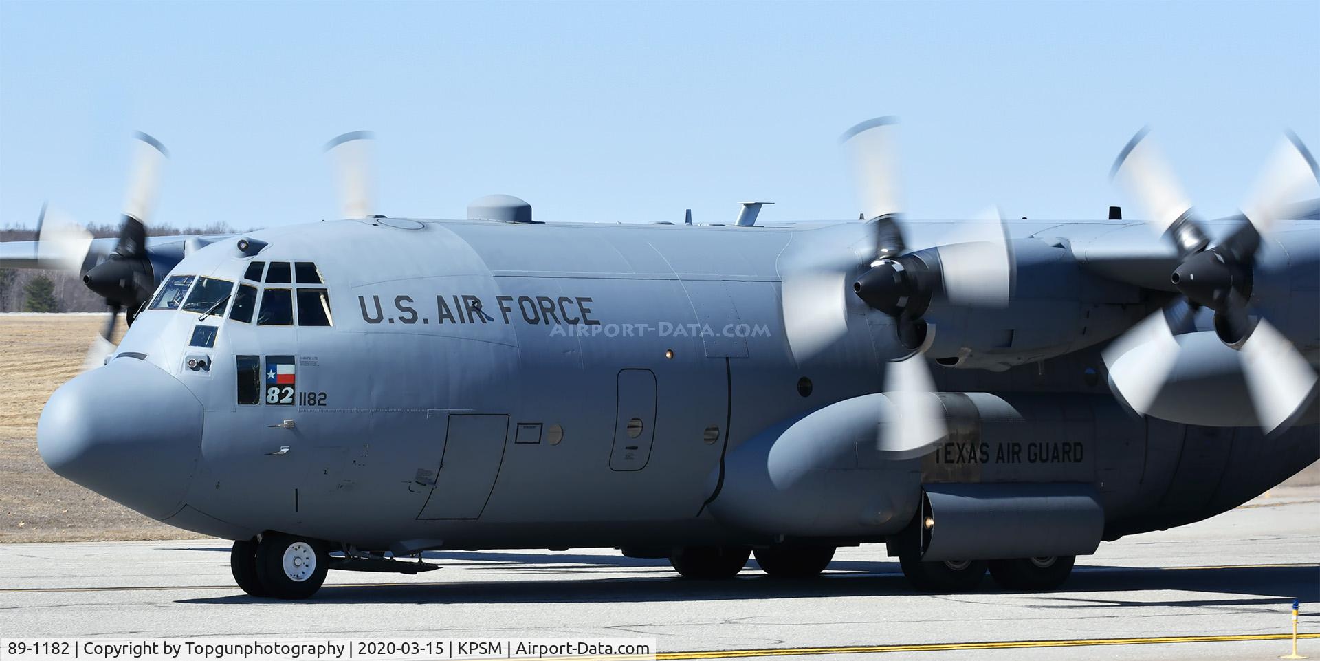 89-1182, 1990 Lockheed C-130H Hercules C/N 382-5190, ROPER91 heading back to Ft Worth