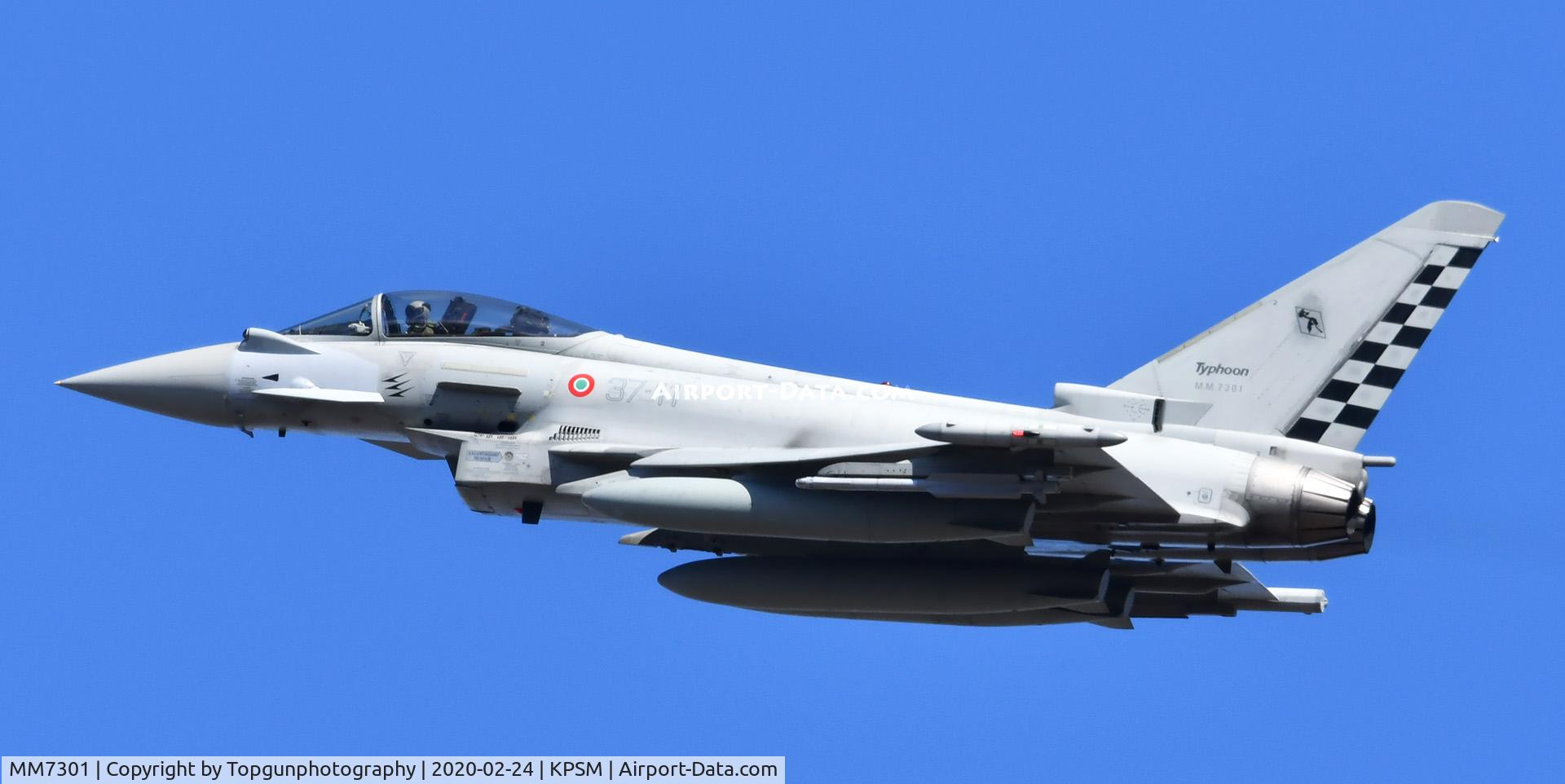MM7301, Eurofighter F-2000A Typhoon C/N IS033, Italian Typhoon off to Red Flag