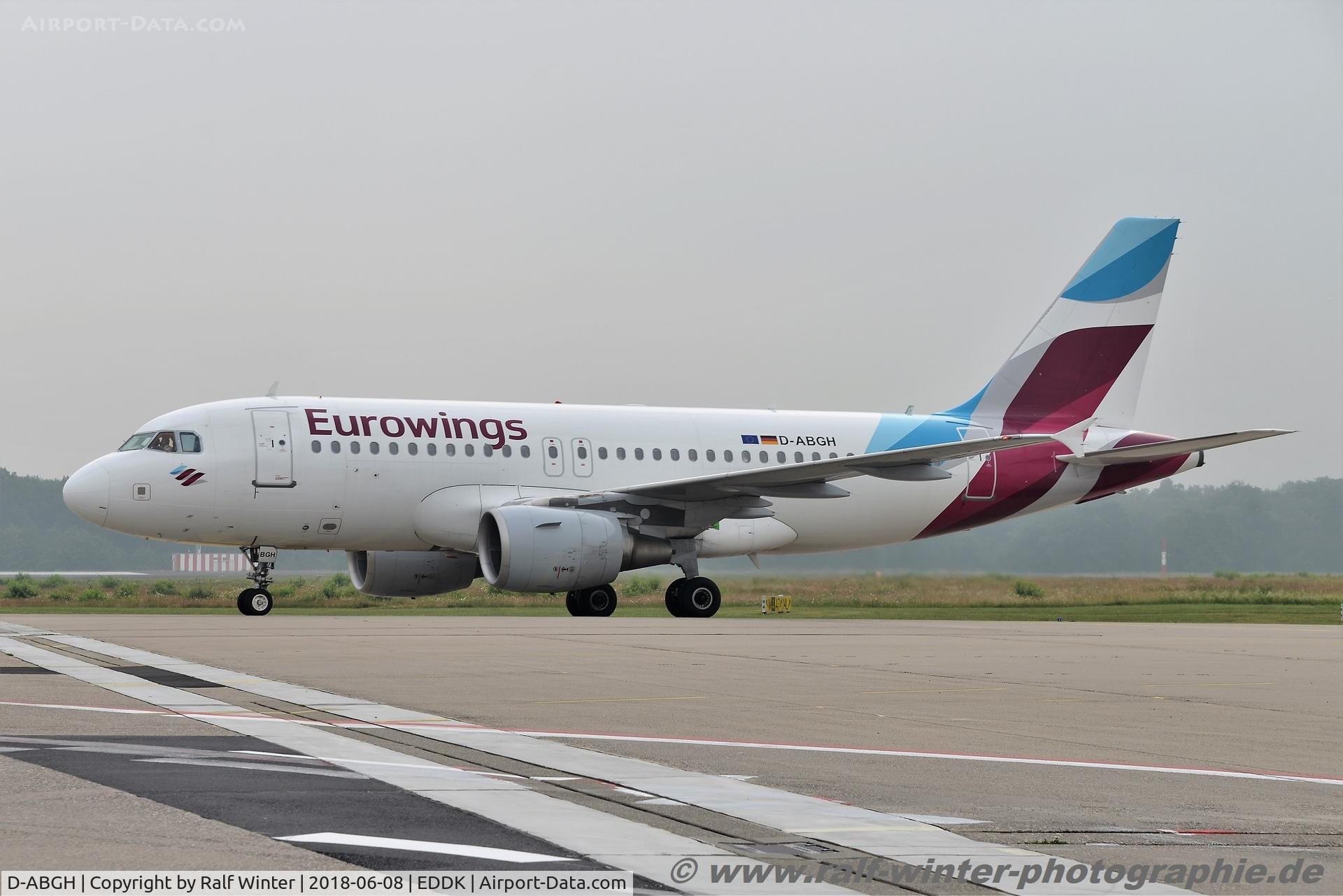 D-ABGH, 2007 Airbus A319-111 C/N 3245, Airbus A319-112 - EW EWG Eurowings - 3245 - D-ABGH - 08.06.2018 - CGN