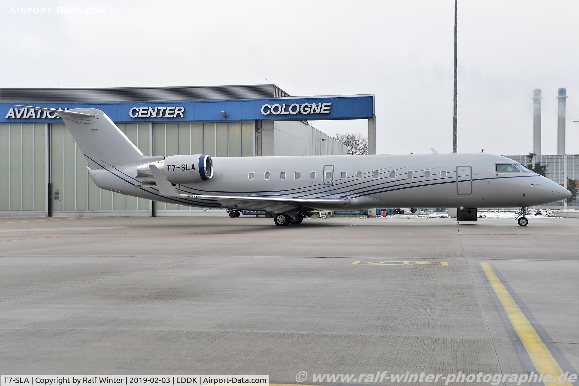 T7-SLA, 2007 Bombardier Challenger 850 (CL-600-2B19) C/N 8072, Bombardier CL-600-2B19 Challenger 850 - Arius Limited - 8072 - T7-SLA - 03.02.2019 - CGN