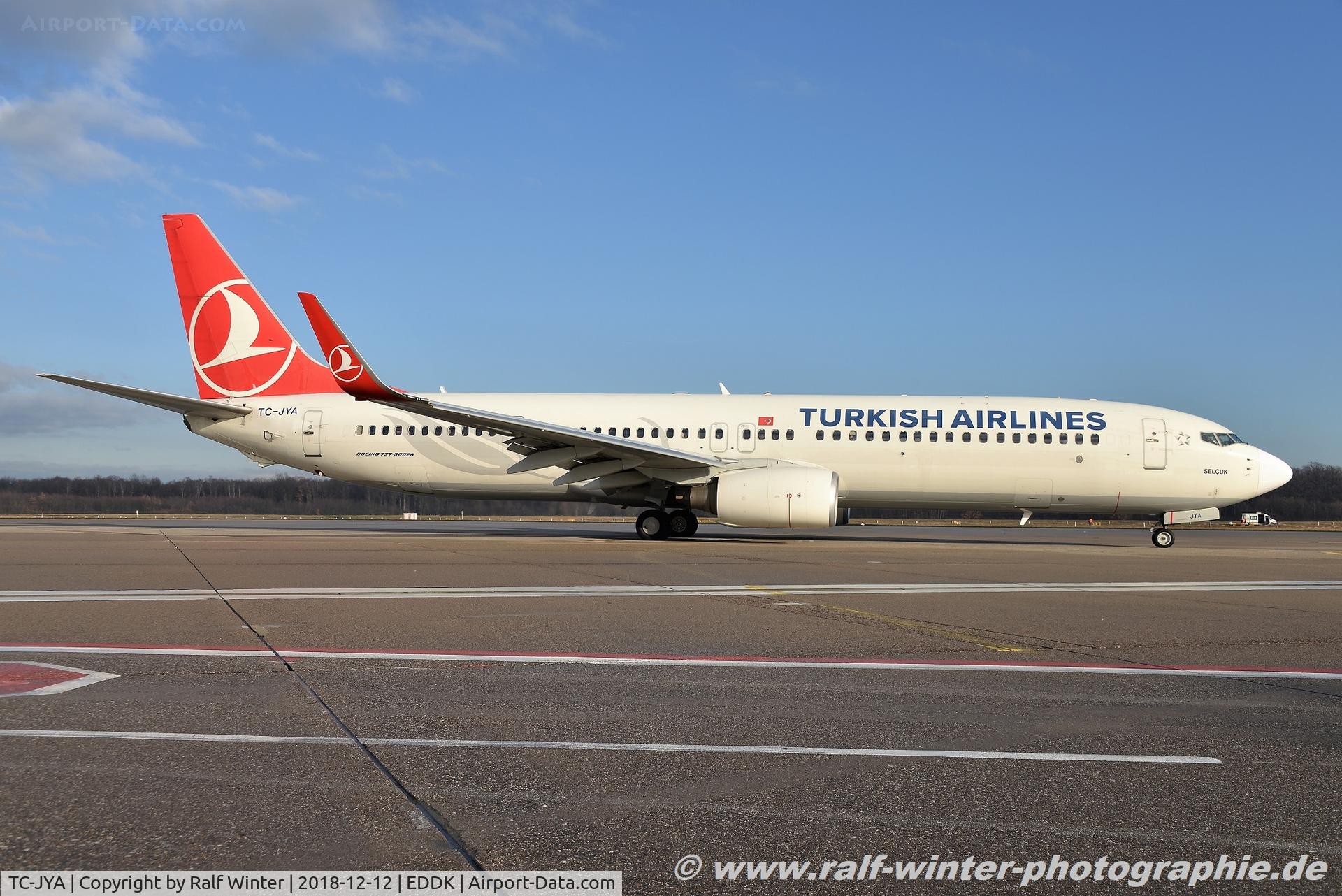 TC-JYA, 2011 Boeing 737-9F2/ER C/N 40973, Boeing 737-9F2ER(W) - TK THY Turkish Airlines 'Amasya' - 40973 - TC-JYA - 12.12.2018 - CGN