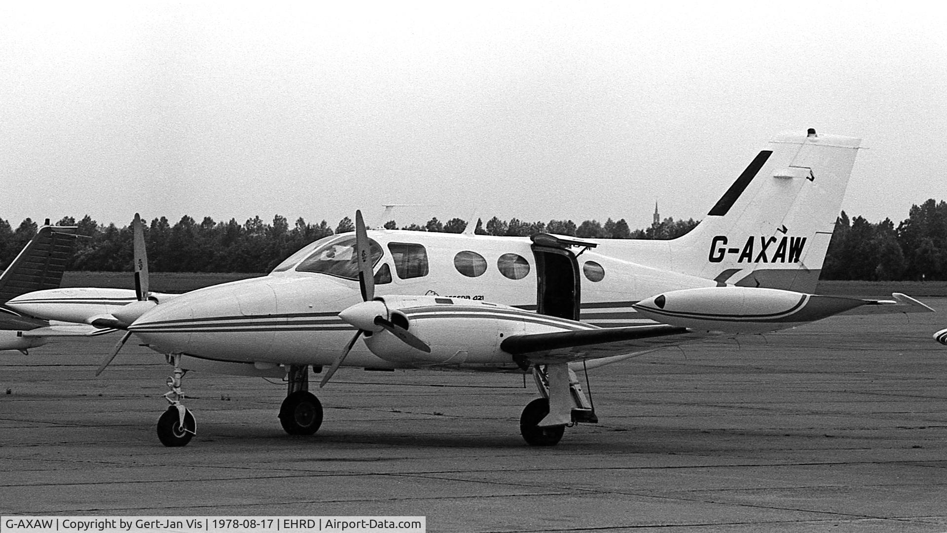 G-AXAW, 1969 Cessna 421A Golden Eagle C/N 421A-0038, Parked at RTM