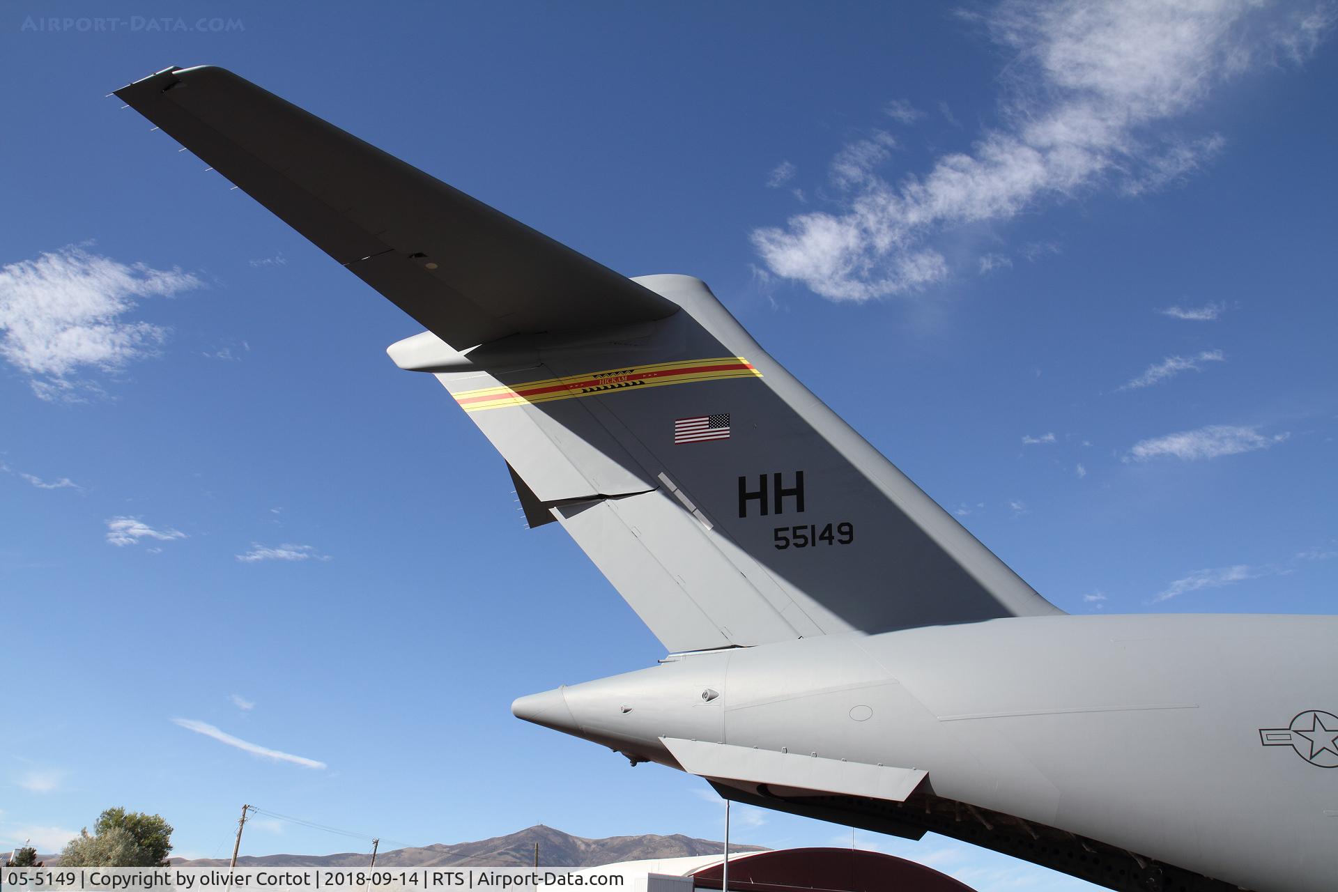 05-5149, 2005 Boeing C-17A Globemaster III C/N P-149, tail markings