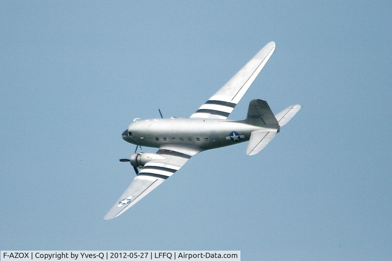 F-AZOX, 1945 Douglas DC-3C-S1C3G (C-47B-35-DK) C/N 16604, Douglas DC-3C-S1C3G, On display, La Ferté-Alais Airfield (LFFQ) Air show 2012