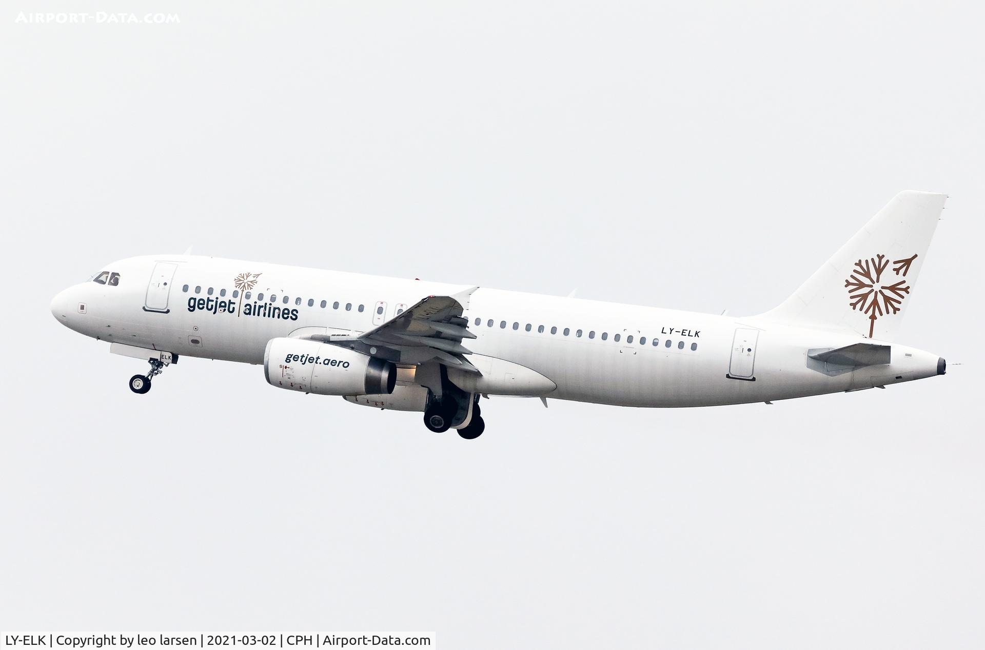 LY-ELK, 2003 Airbus A320-232 C/N 2077, Copenhagen 2.3.2021