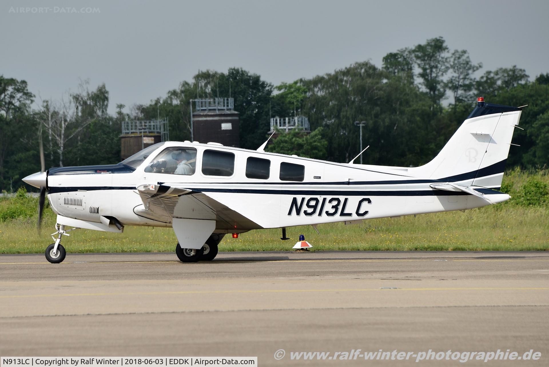 N913LC, 2007 Hawker Beechcraft Corp G36 Bonanza C/N E-3801, Beechcraft G36 Bonanza - Private - E-3801 - N913LC - 03.06.2018 - CGN