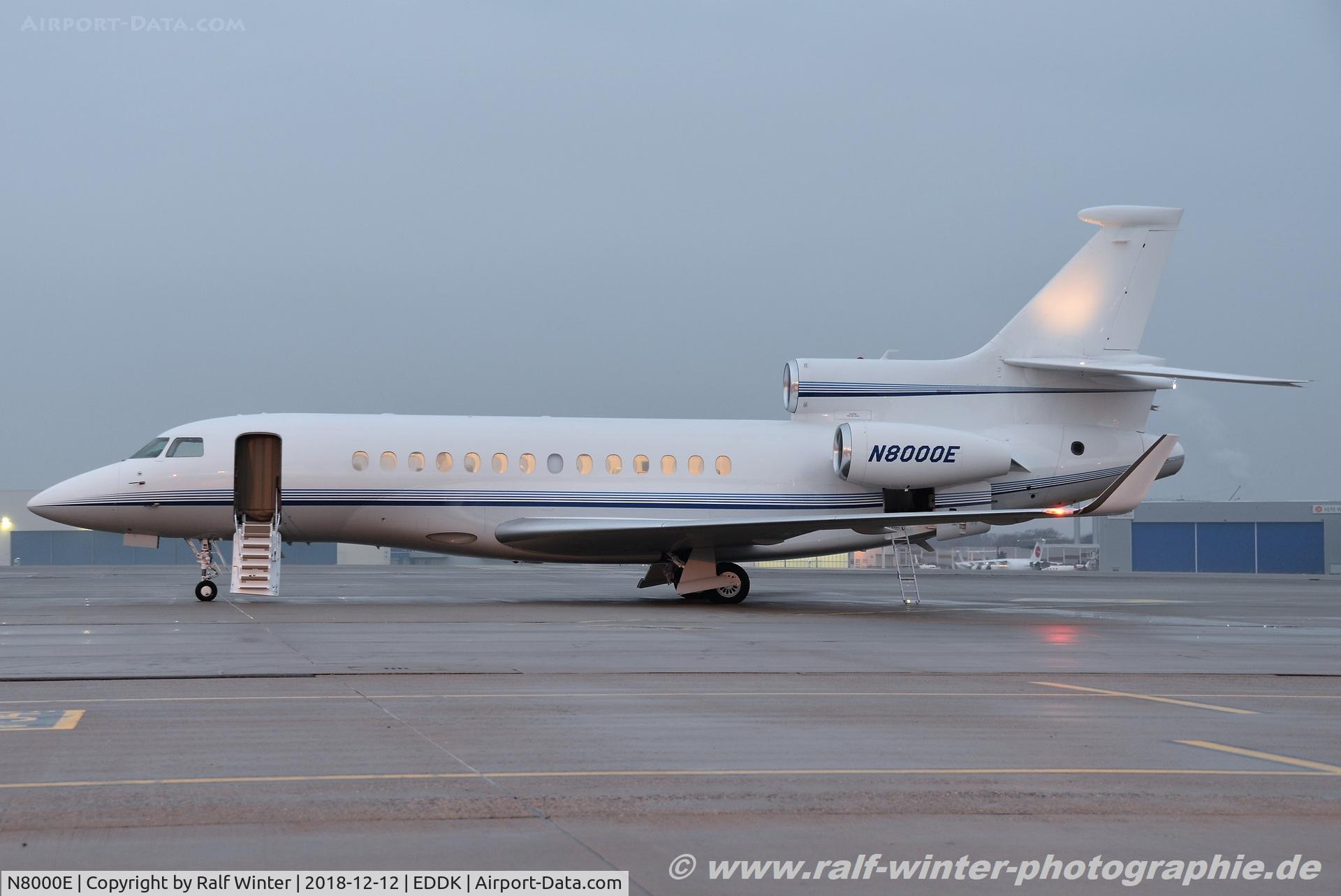 N8000E, 2008 Dassault Falcon 7X C/N 25, Daaault Falcon 7X - Emerson Electric Chesterfield - 25 - N8000E - 12.12.2018 - CGN
