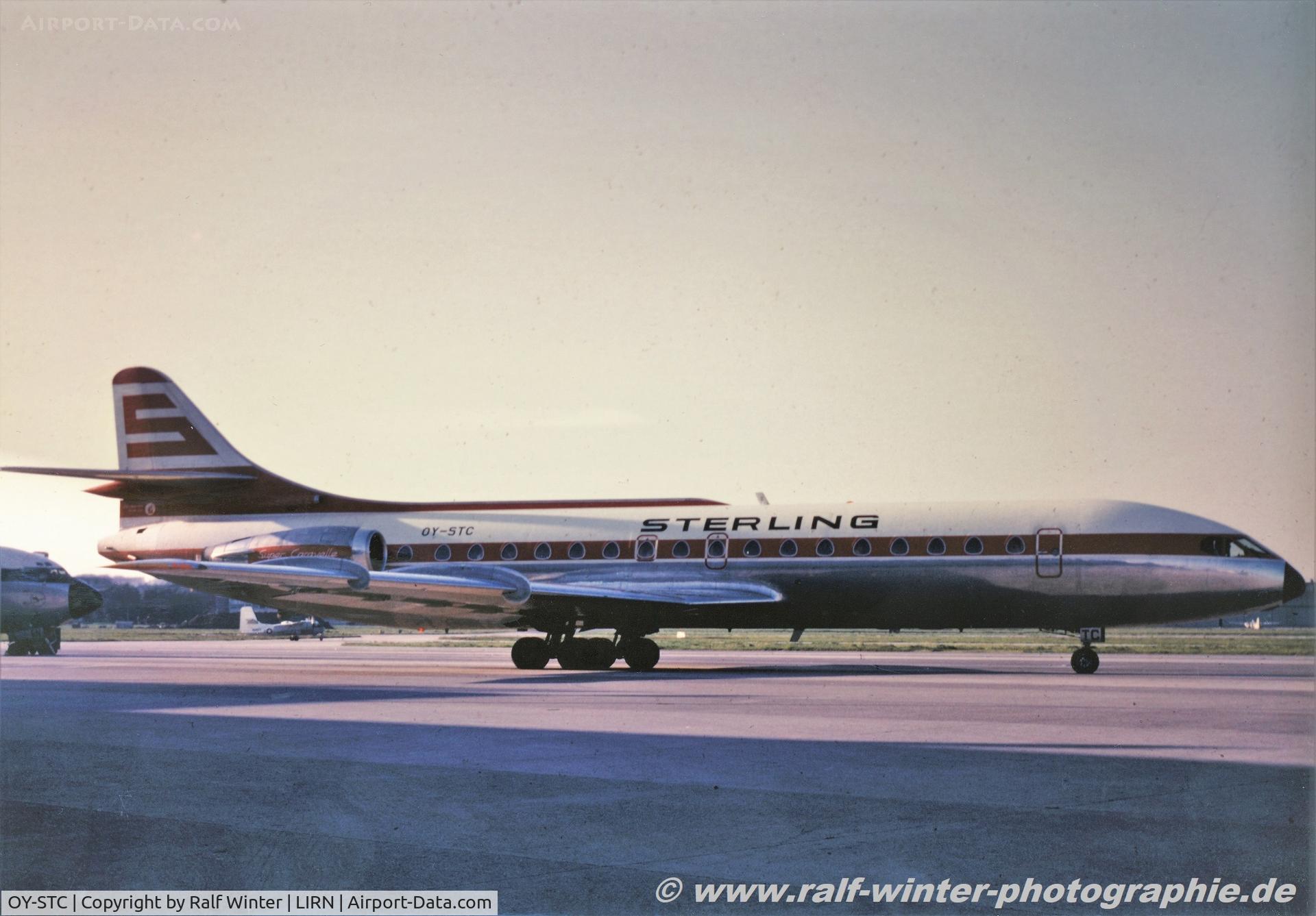 OY-STC, 1966 Sud Aviation SE-210 Caravelle 10B3 Super B C/N 212, Sud Aviation SE-210 Caravelle 10B3 Super B - Sterling - 212 - OY-STC - 08.1969 - NAP