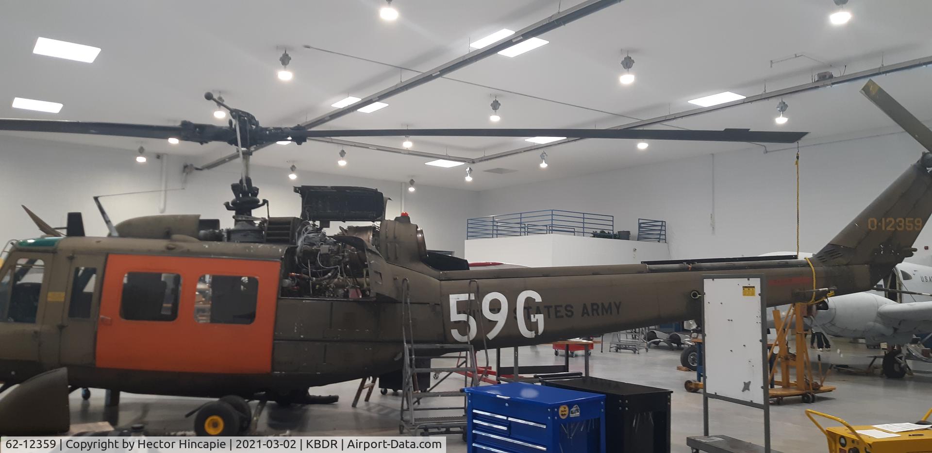 62-12359, 1962 Bell UH-1H Iroquois C/N 4017, Aircraft used to teach future aircraft technicians.