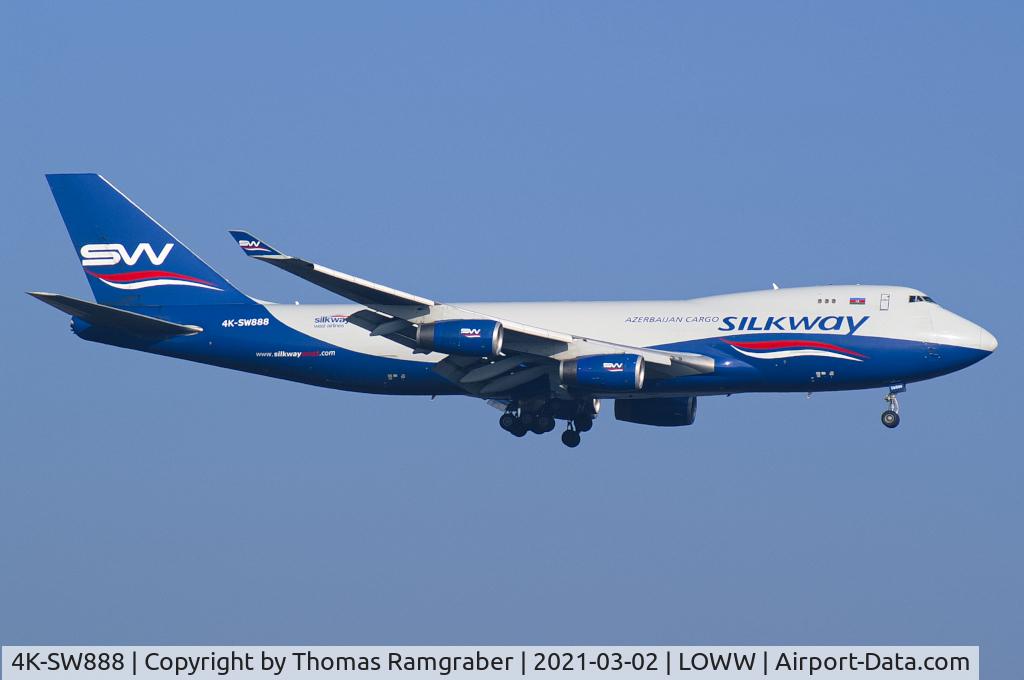 4K-SW888, 1999 Boeing 747-4R7F/SCD C/N 29730, Silk Way West Airlines Boeing 747-400F(SCD)