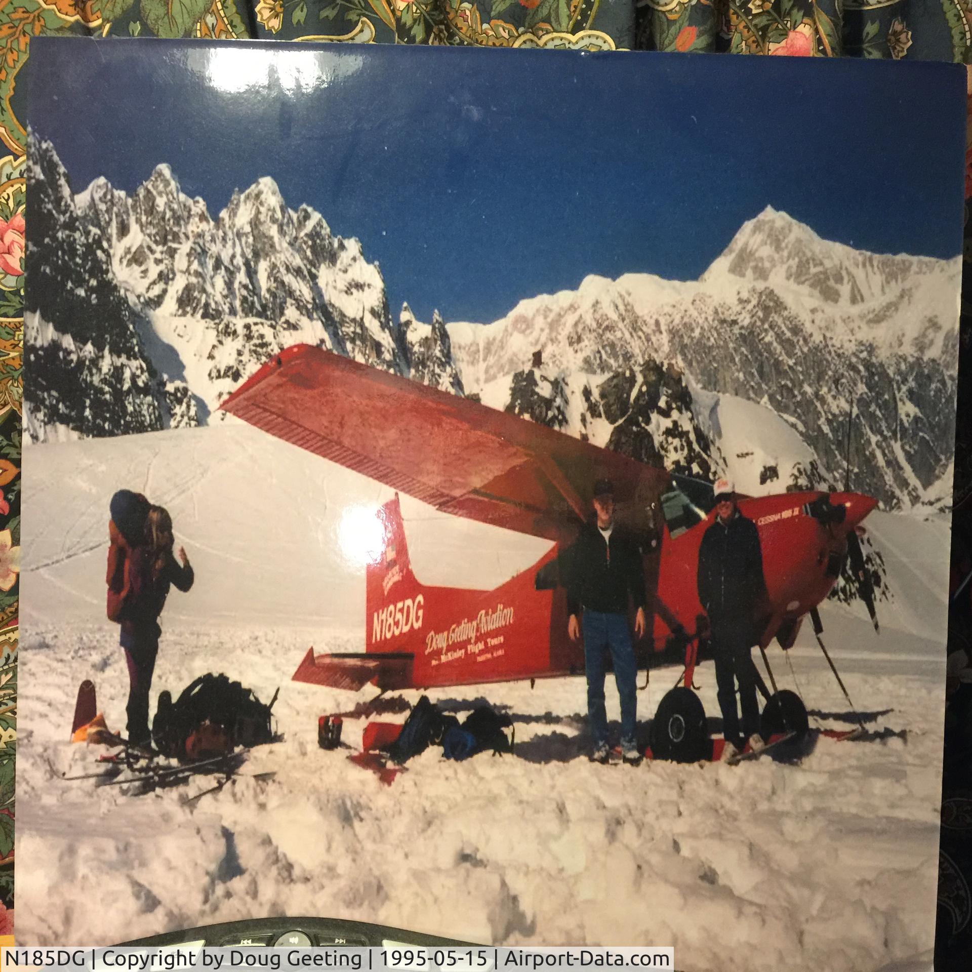 N185DG, 1979 Cessna A185F Skywagon 185 C/N 18503802, On the side of Mt. McKinley 1995.