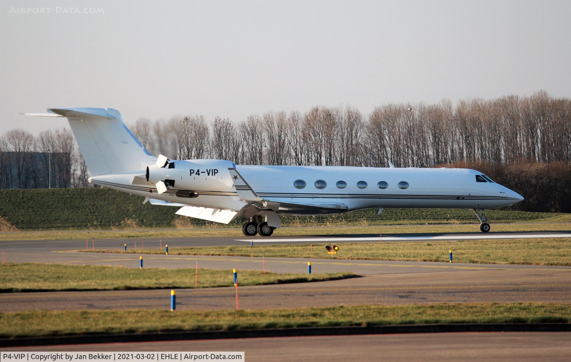P4-VIP, Gulfstream Aerospace Gulstream V C/N 669, Arriving at Lelystad Airport to get a new livery by Satys at Lelystad Airport