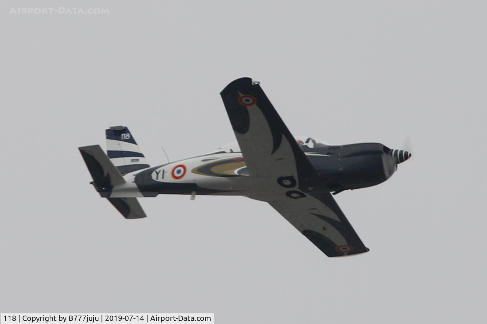 118, Socata TB-30 Epsilon C/N 118, during French Parade over Paris