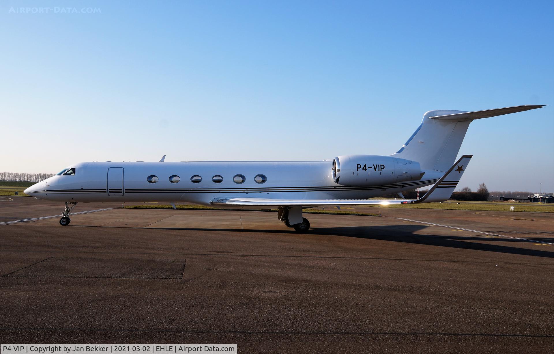P4-VIP, Gulfstream Aerospace Gulstream V C/N 669, Arriving at Lelystad Airport to get a new livery by Satys at Lelystad Airport