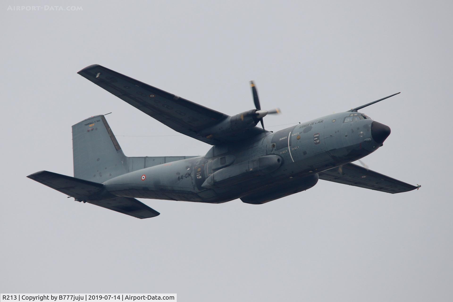 R213, Transall C-160R C/N 216, during French Parade over Paris