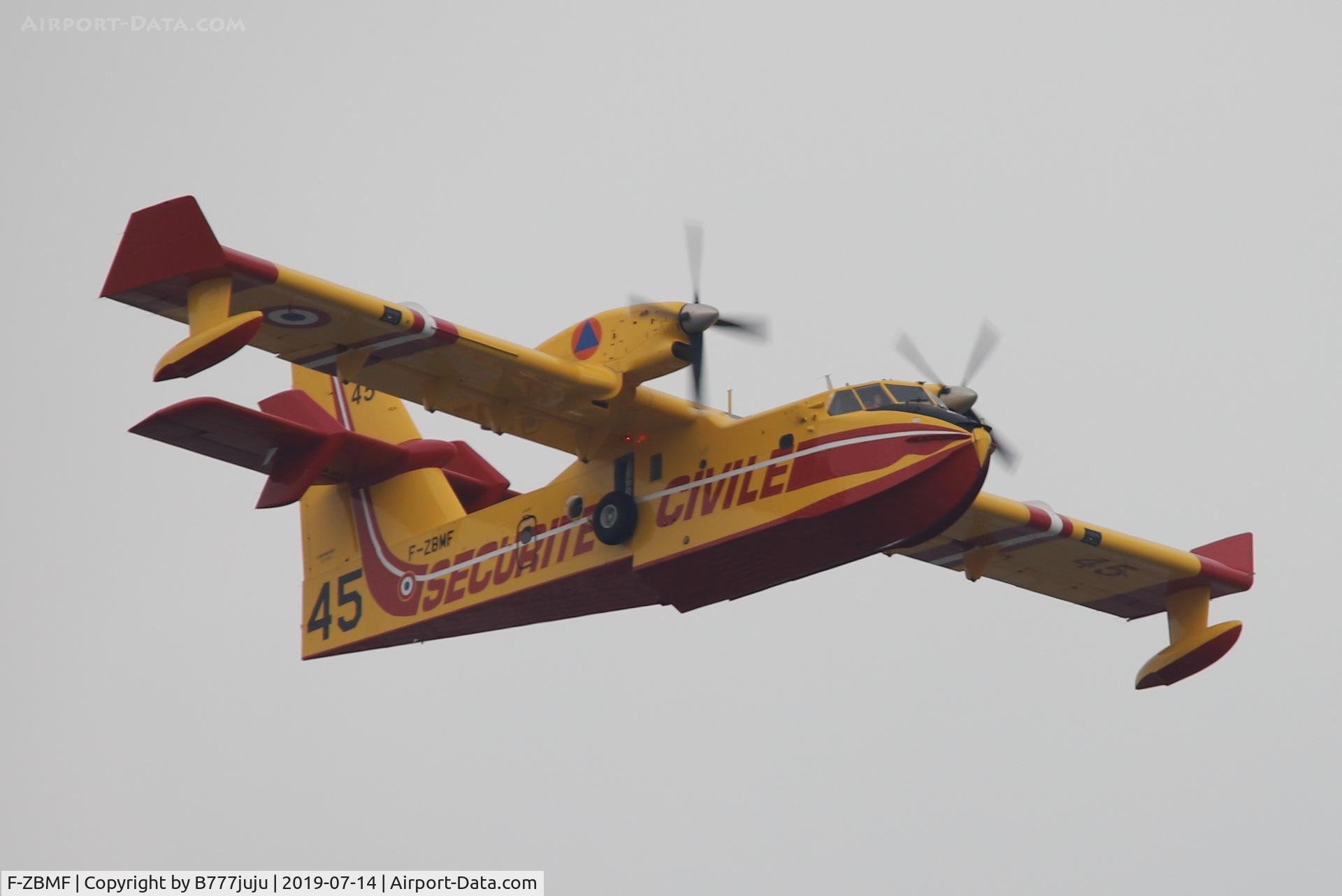 F-ZBMF, Canadair CL-215-6B11 CL-415 C/N 2045, during French Parade over Paris