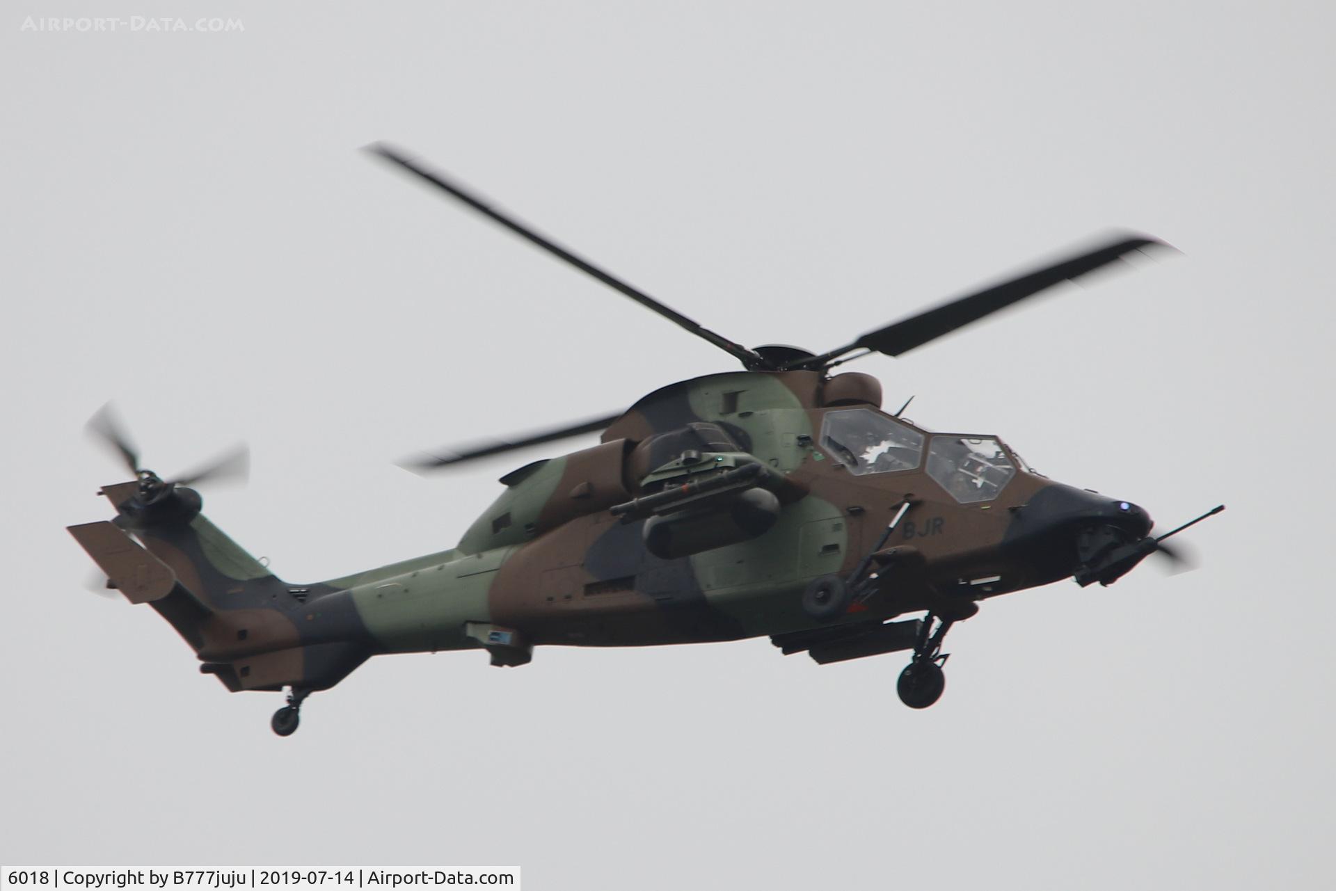 6018, 2016 Eurocopter EC-665 Tigre HAP C/N 6018, during French Parade over Paris