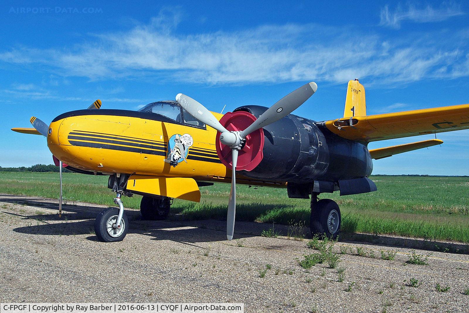 C-FPGF, 1945 Douglas A-26B Invader C/N 29154, C-FPGF   Douglas A-26B Invader [29154] (Air Spray (1967) Ltd) Red Deer Regional~C 13/06/2016
