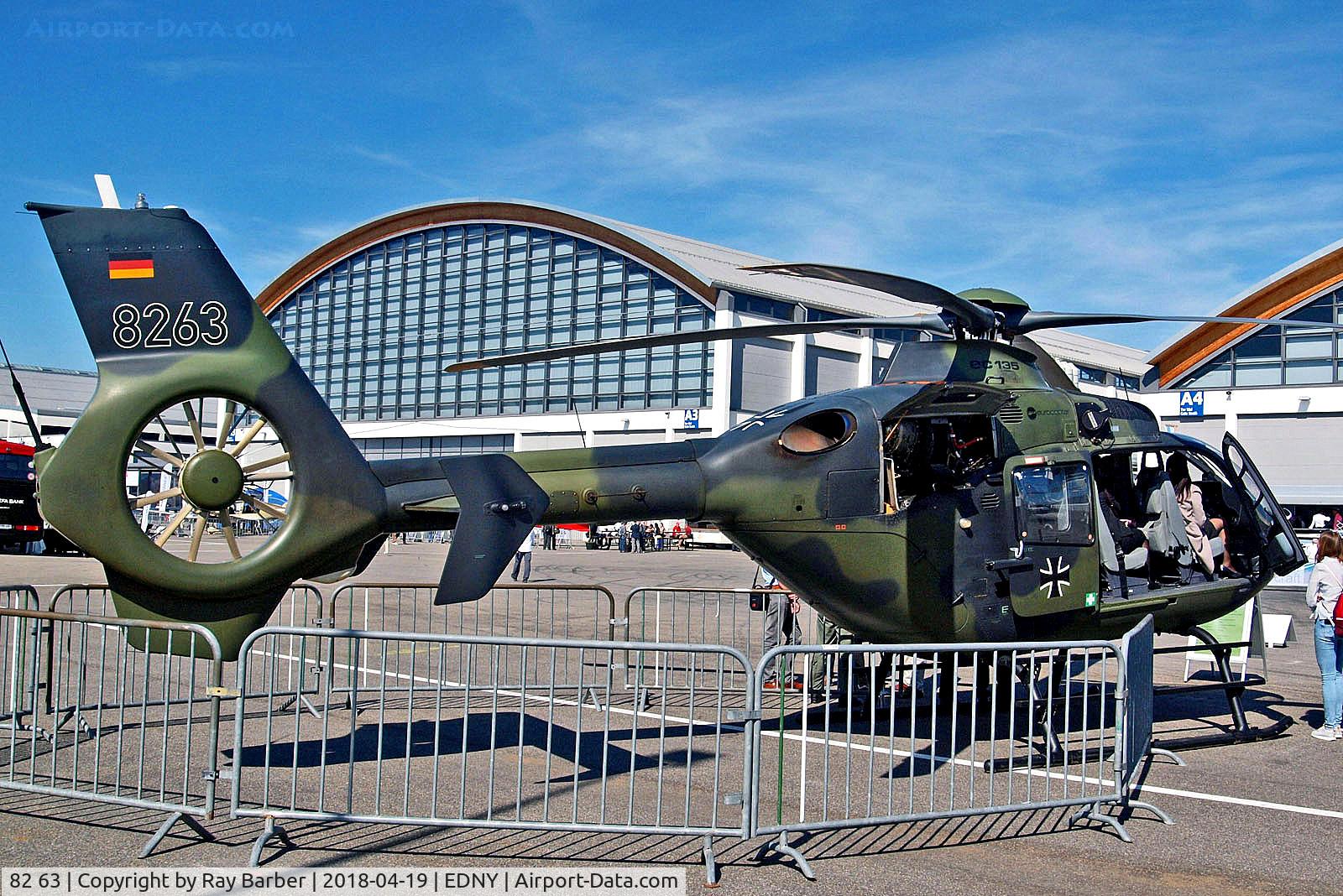 82 63, Eurocopter EC-135T-1 C/N 0116, 82+63   (8263) Eurocopter EC-135T-1 [0116] (German Army) Friedrichshafen~D 19/04/2018