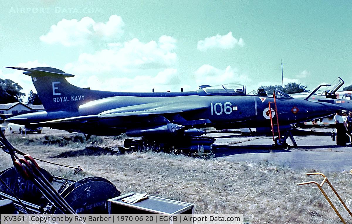 XV361, 1968 Hawker Siddeley Buccaneer S.2B C/N B3-11-67, XV361   Blackburn Buccaneer S.2B [B3-11-67] (Royal Navy) Biggin Hill~G 20/06/1970