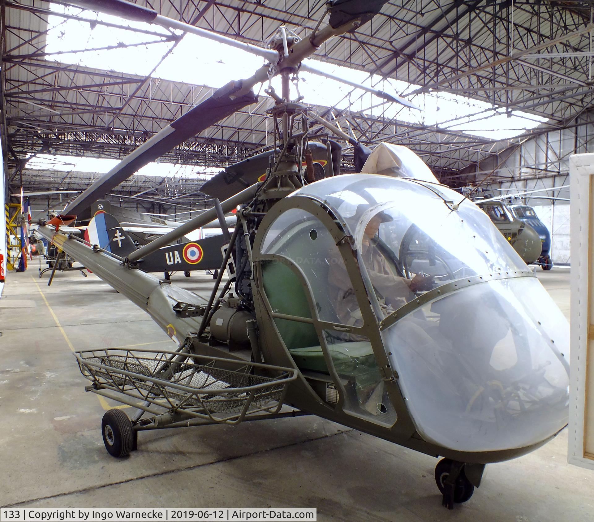 133, Hiller UH-12A C/N 133, Hiller UH-12A at the Musee de l'ALAT et de l'Helicoptere, Dax