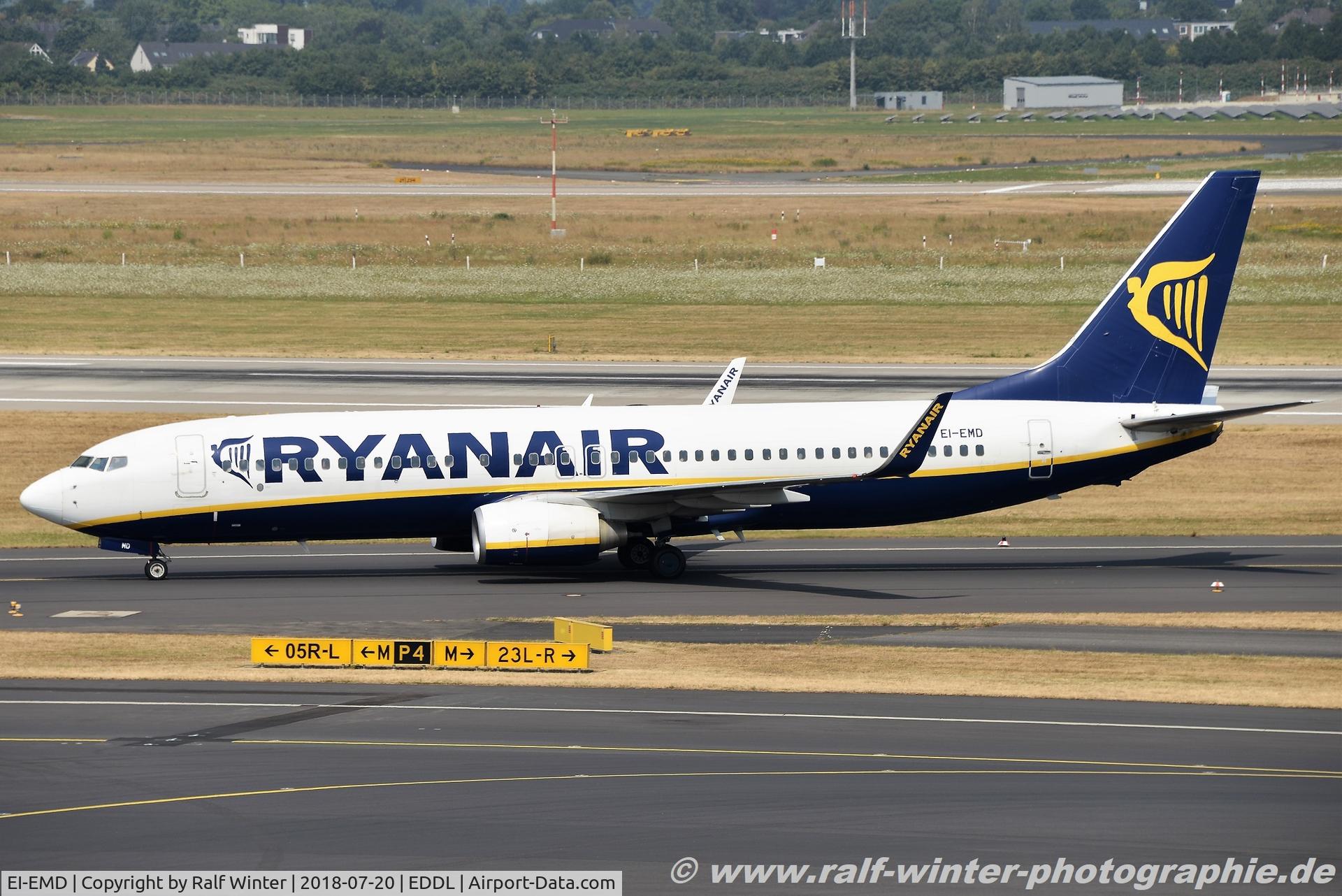 EI-EMD, 2010 Boeing 737-8AS C/N 38509, Boeing 737-8AS(W) - FR RYR Ryanair - 38509 - EI-EMD - 20.07.2018 - DUS