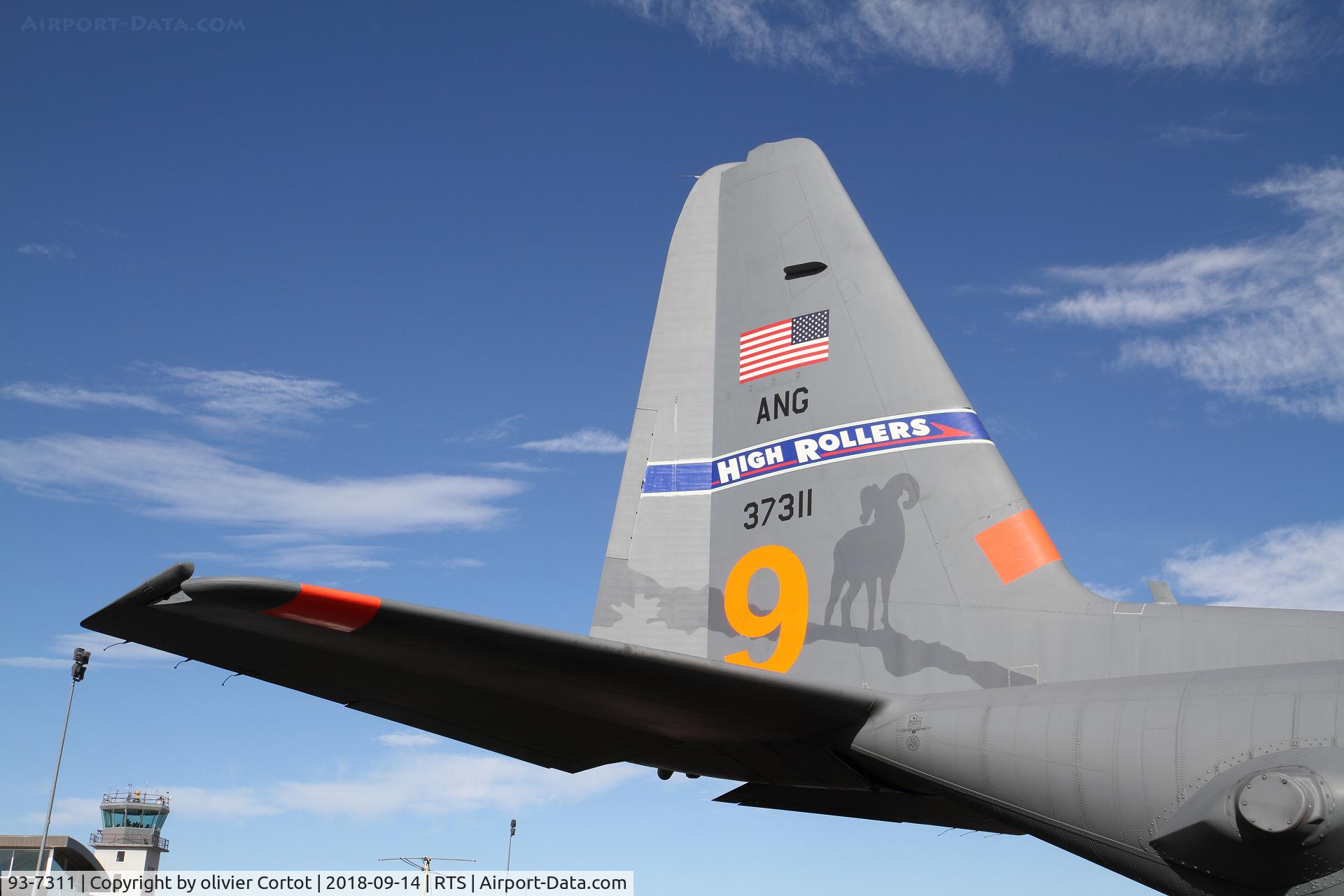93-7311, 1994 Lockheed C-130H Hercules C/N 382-5374, the tail
