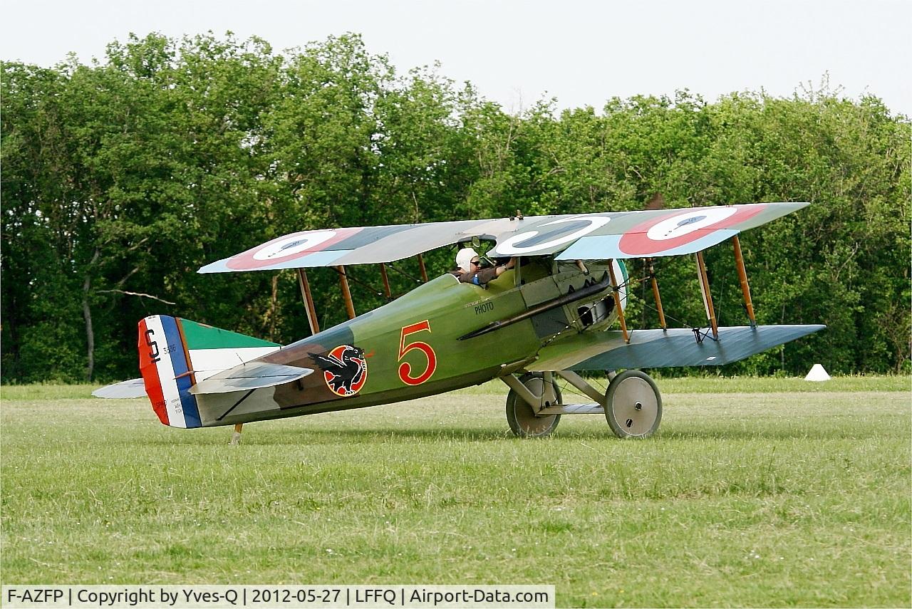 F-AZFP, SPAD S-XIII C1 C/N 4377, Spad XIII C1, Taxiing, La Ferté-Alais Airfield (LFFQ) Air Show 2012