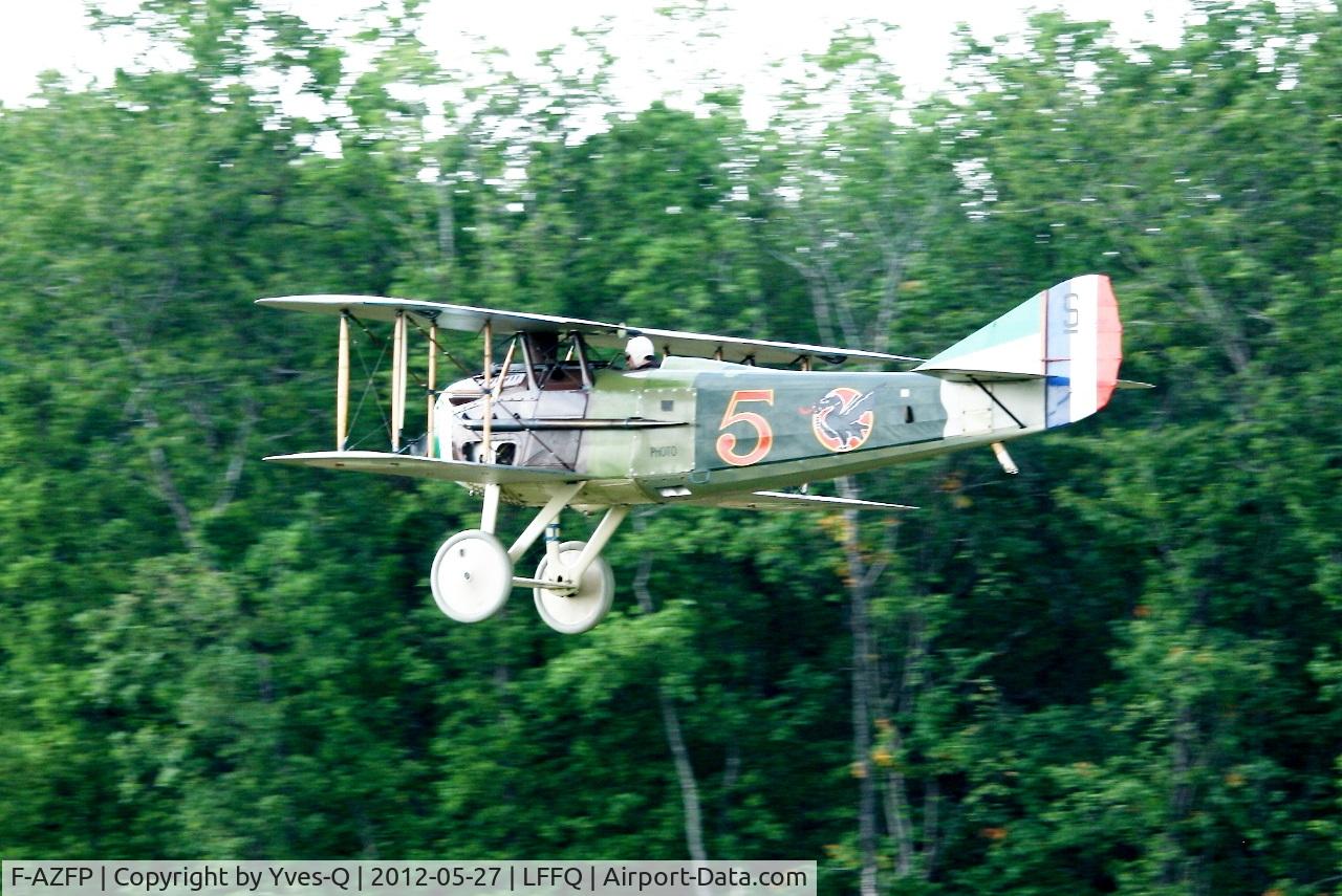 F-AZFP, SPAD S-XIII C1 C/N 4377, Spad XIII C1, Take off , La Ferté-Alais Airfield (LFFQ) Air Show 2012