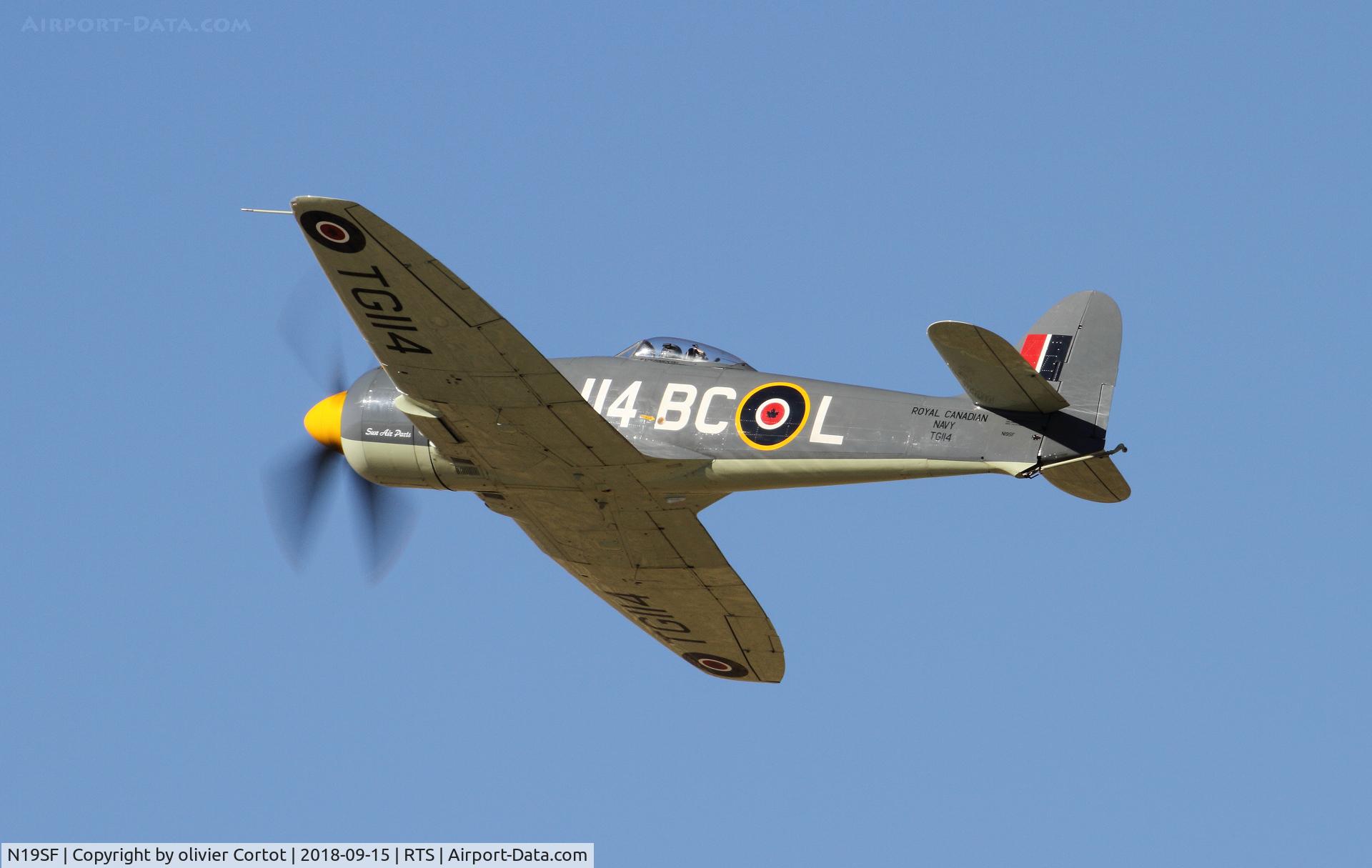 N19SF, 1947 Hawker Sea Fury FB.11 C/N 41H/656803, 2018 air races