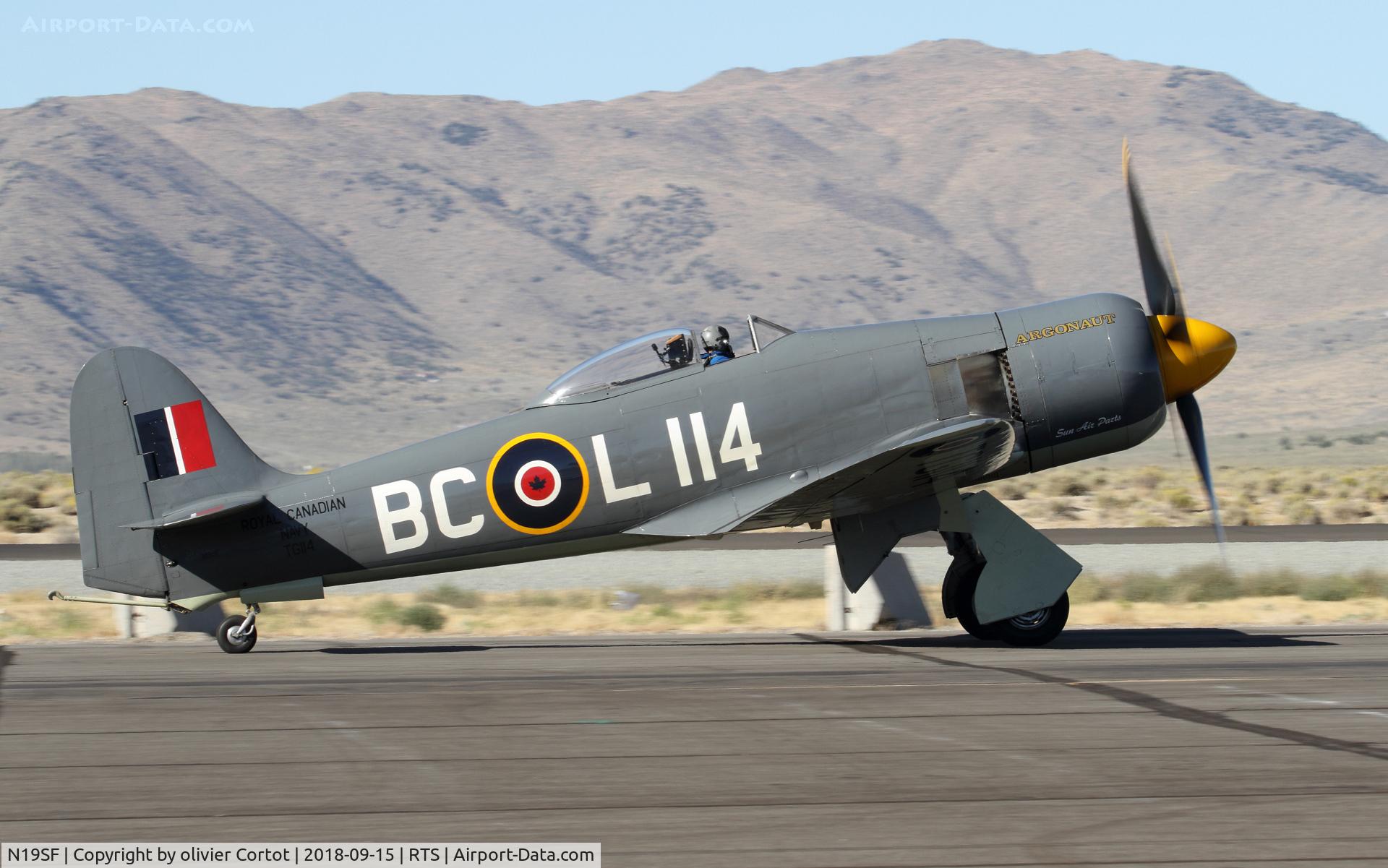 N19SF, 1947 Hawker Sea Fury FB.11 C/N 41H/656803, 2018 air races