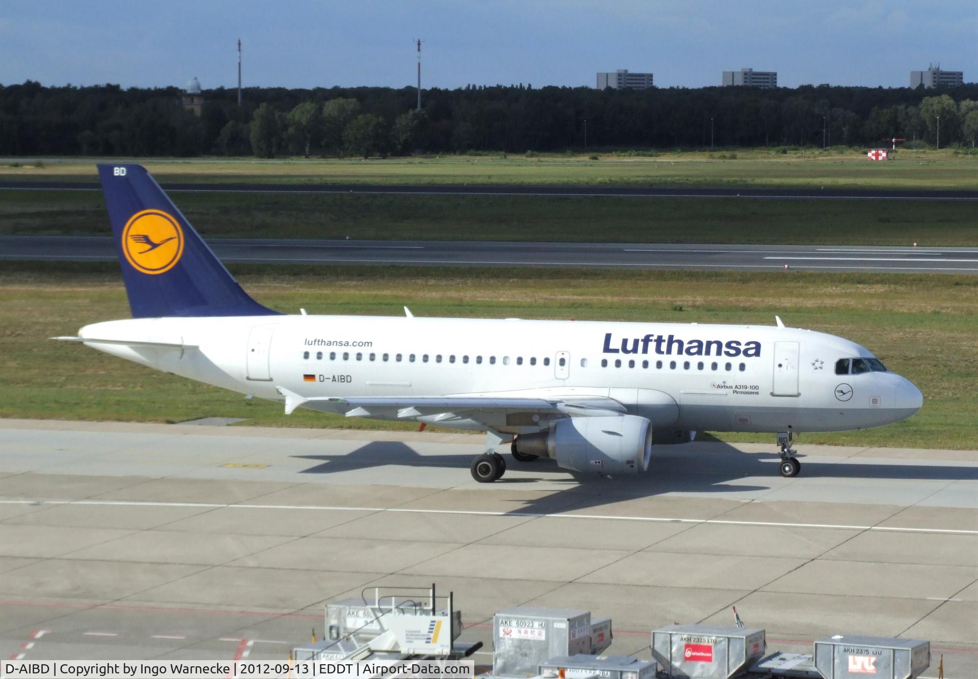 D-AIBD, 2010 Airbus A319-112 C/N 4455, Airbus A319-112 of Lufthansa at Berlin-Tegel airport