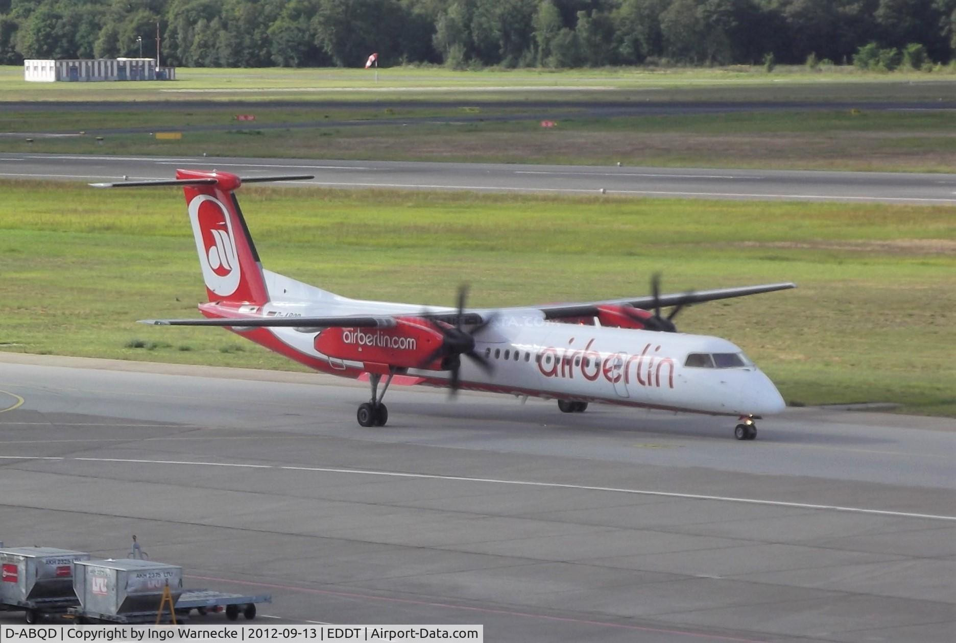 D-ABQD, 2009 De Havilland Canada DHC-8-402Q Dash 8 C/N 4234, De Havilland Canada DHC-8-402Q (Dash 8) of airberlin at Berlin-Tegel airport