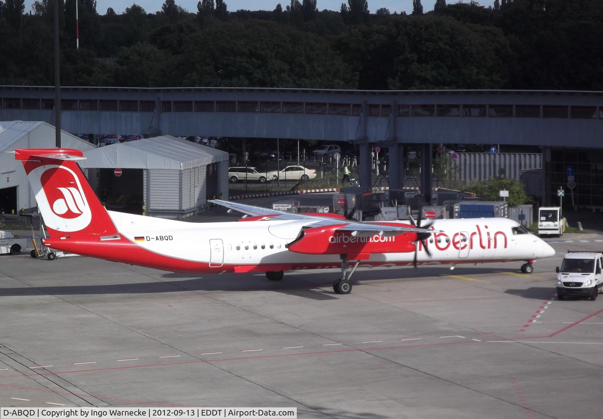 D-ABQD, 2009 De Havilland Canada DHC-8-402Q Dash 8 C/N 4234, De Havilland Canada DHC-8-402Q (Dash 8) of airberlin at Berlin-Tegel airport