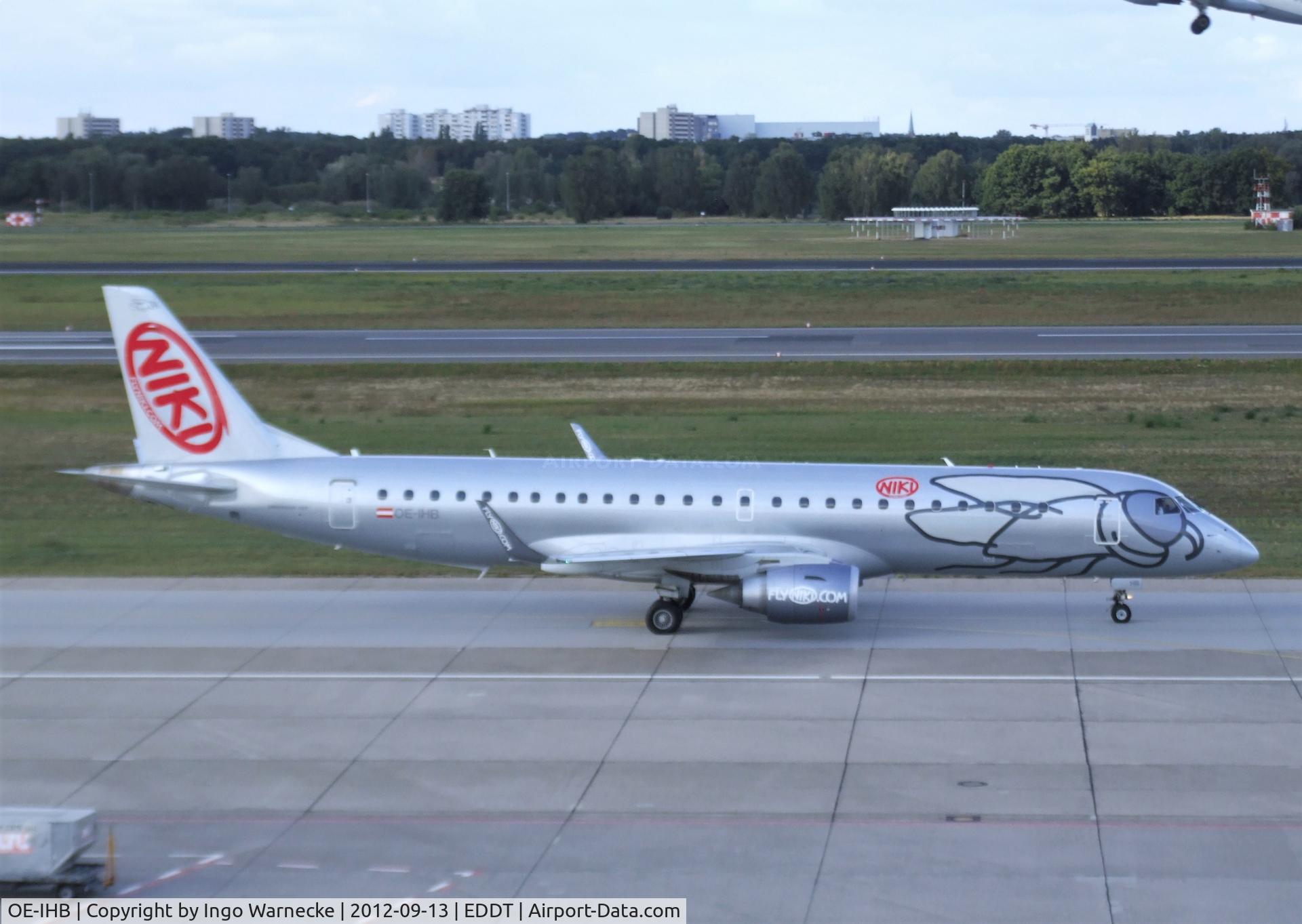 OE-IHB, 2009 Embraer 190LR (ERJ-190-100LR) C/N 19000294, EMBRAER 190LR (ERJ-190-100LR) of NIKI at Berlin-Tegel airport