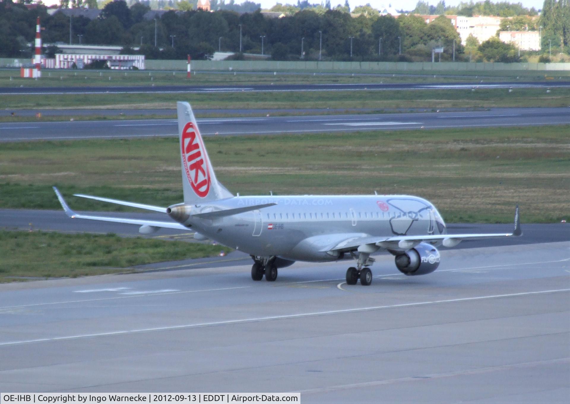 OE-IHB, 2009 Embraer 190LR (ERJ-190-100LR) C/N 19000294, EMBRAER 190LR (ERJ-190-100LR) of NIKI at Berlin-Tegel airport
