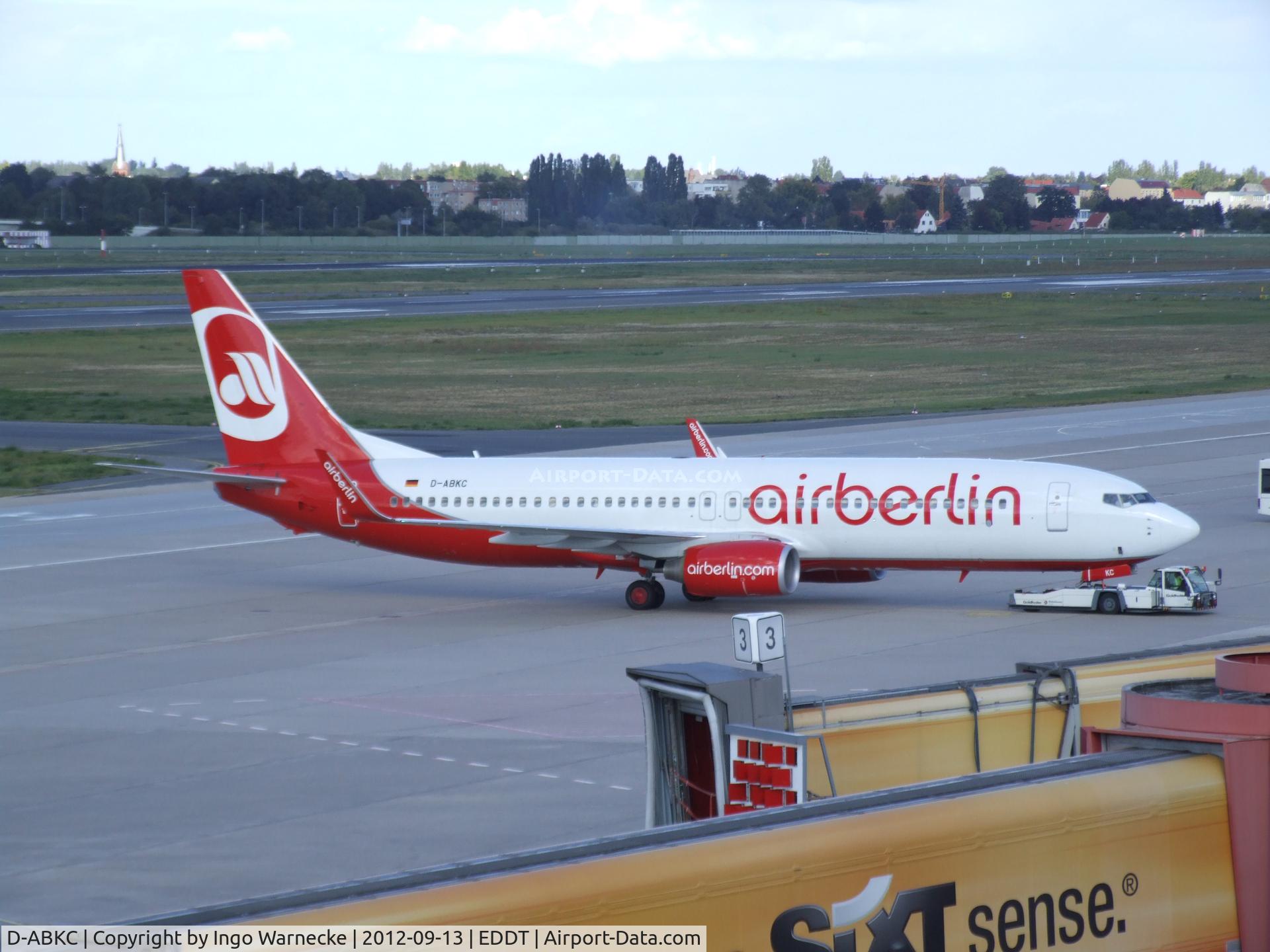 D-ABKC, 2008 Boeing 737-86J C/N 37741, Boeing 737-86J of airberlin at Berlin-Tegel airport