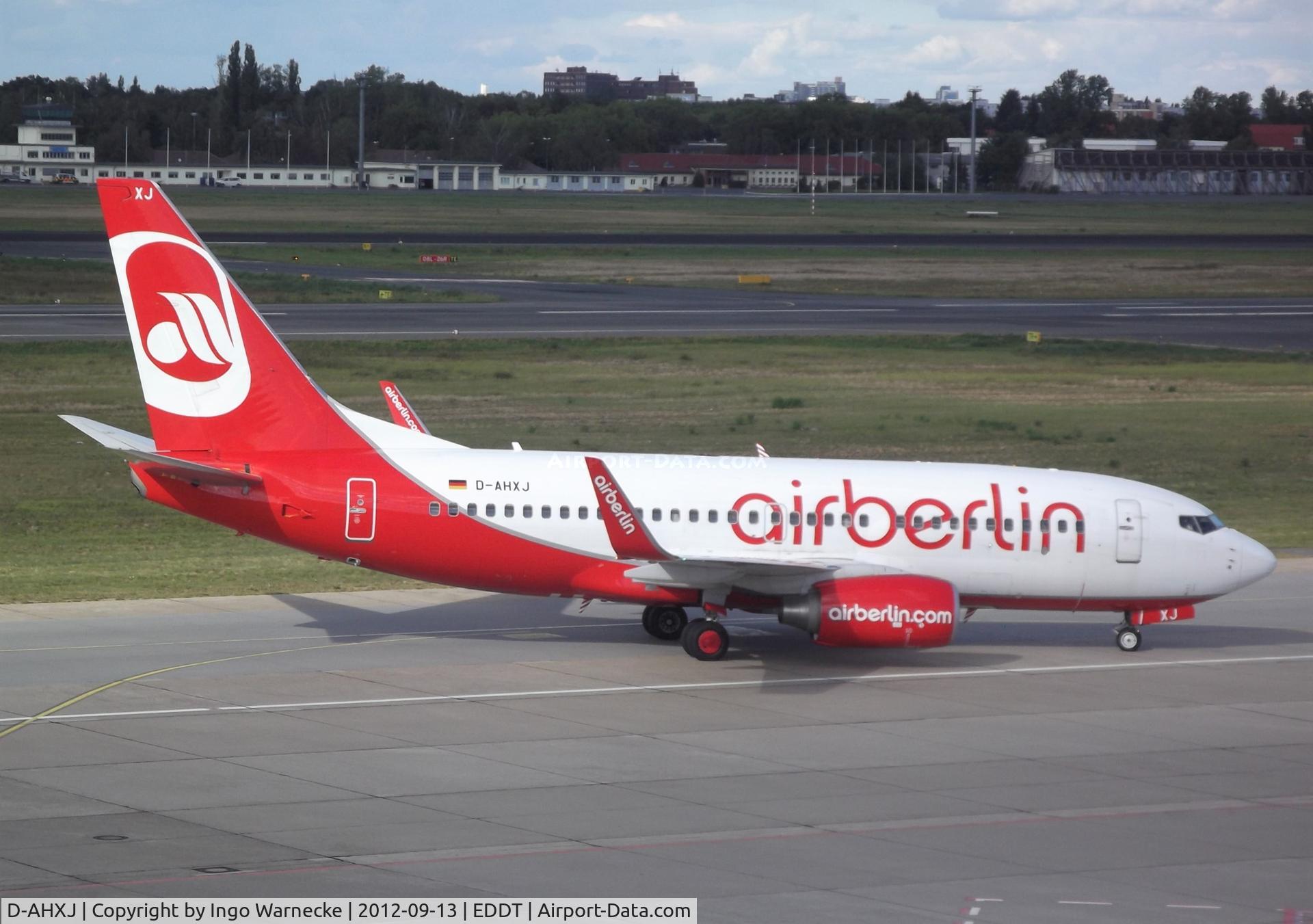D-AHXJ, 2008 Boeing 737-7Q8 C/N 35277, Boeing 737-7QB of airberlin at Berlin-Tegel airport