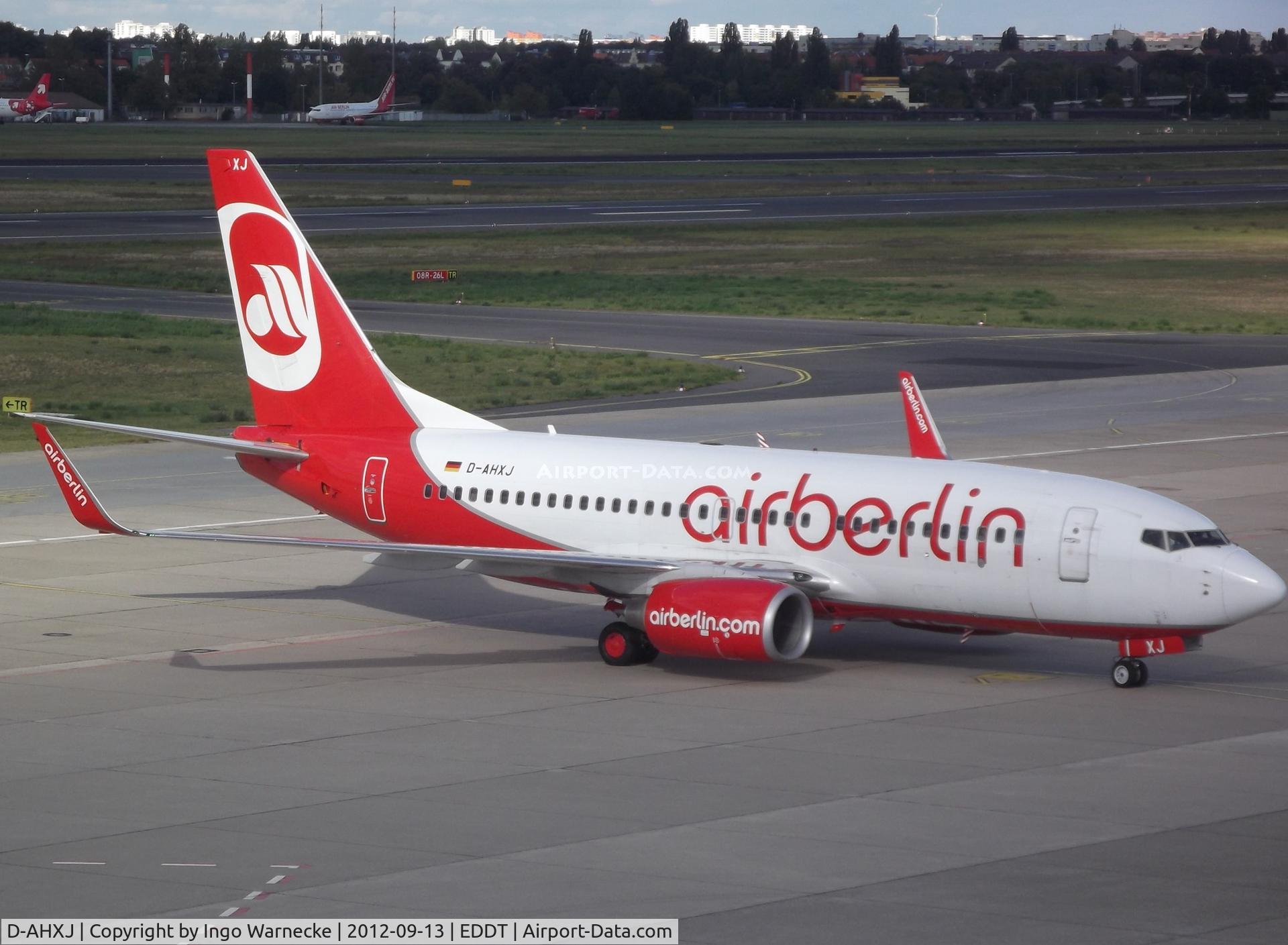 D-AHXJ, 2008 Boeing 737-7Q8 C/N 35277, Boeing 737-7QB of airberlin at Berlin-Tegel airport